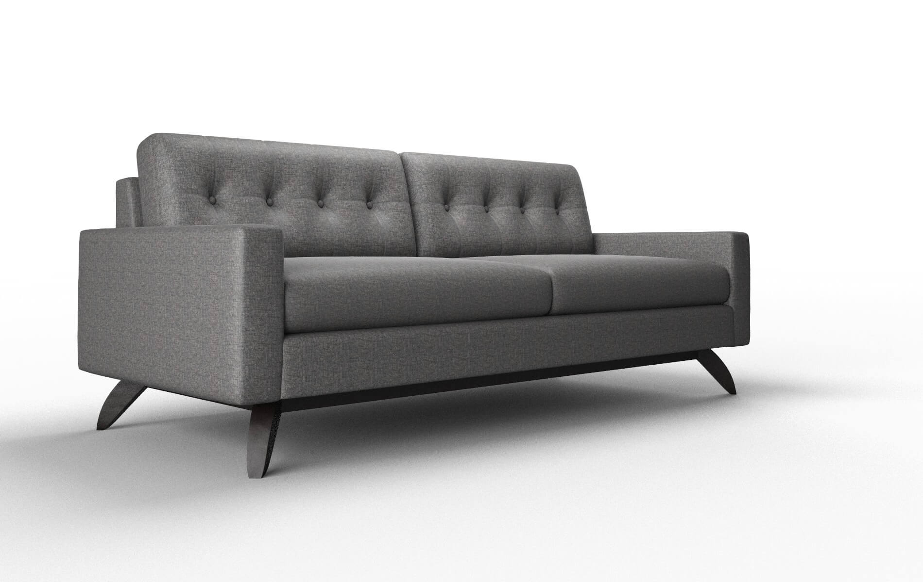 Milan Insight Charcoal Sofa espresso legs 2