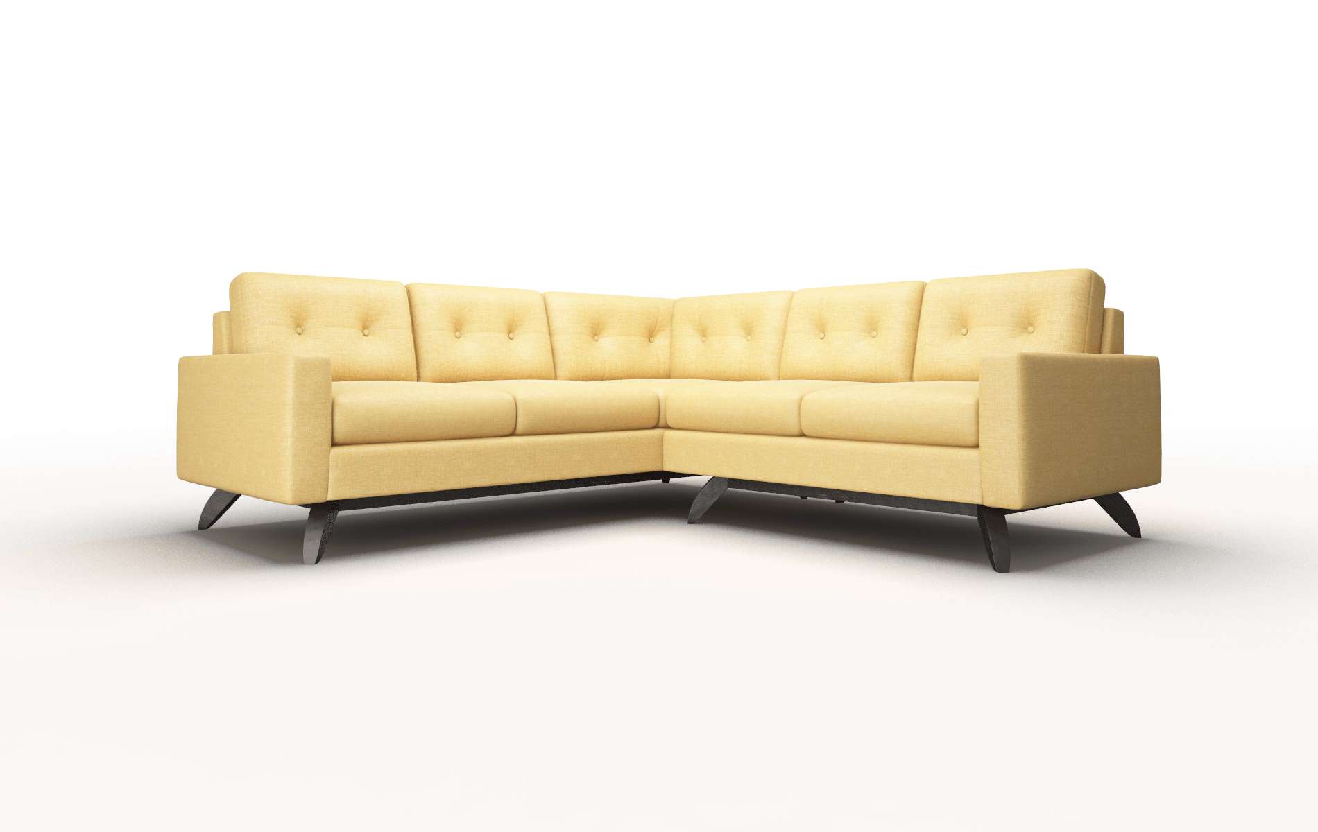 Milan Insight Citronella Sectional espresso legs 1