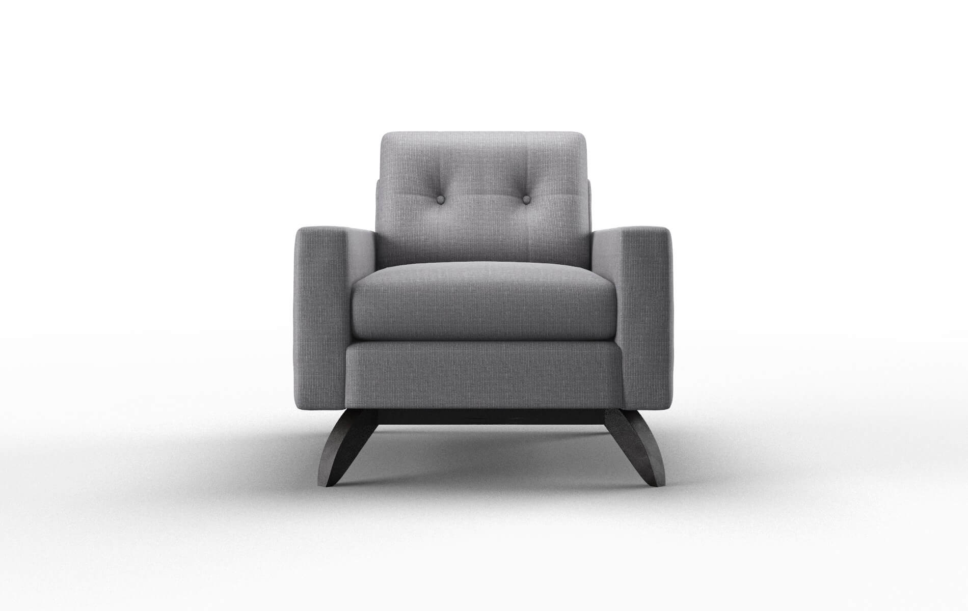 Milan Insight denim Chair Espresso Legs  1