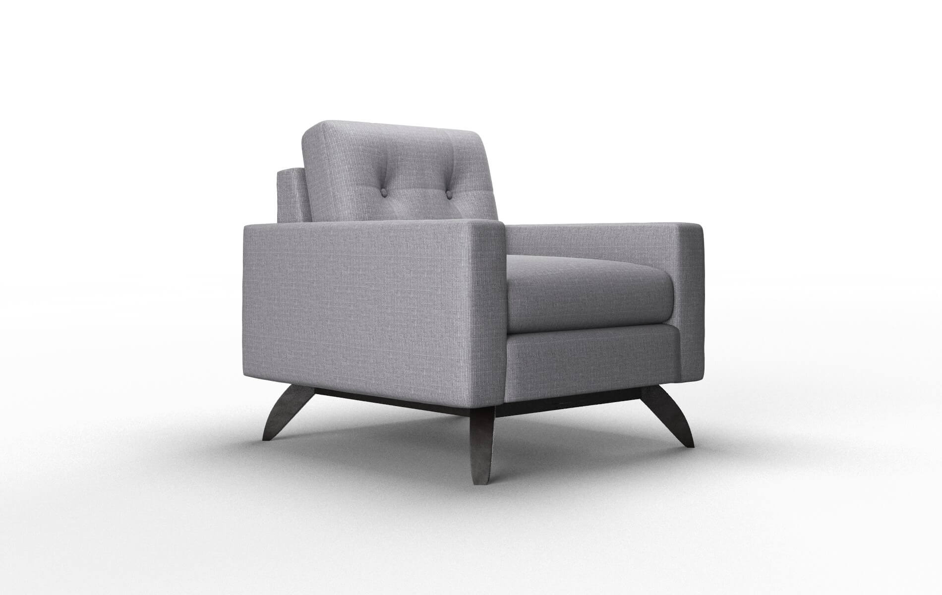 Milan Insight Denim Chair espresso legs 2