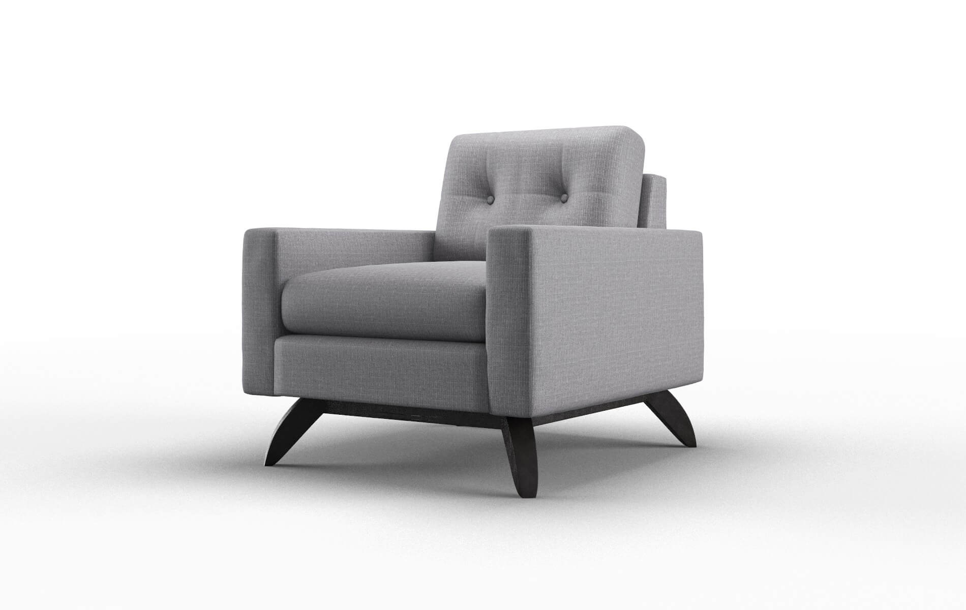 Milan Insight Denim Chair espresso legs 4