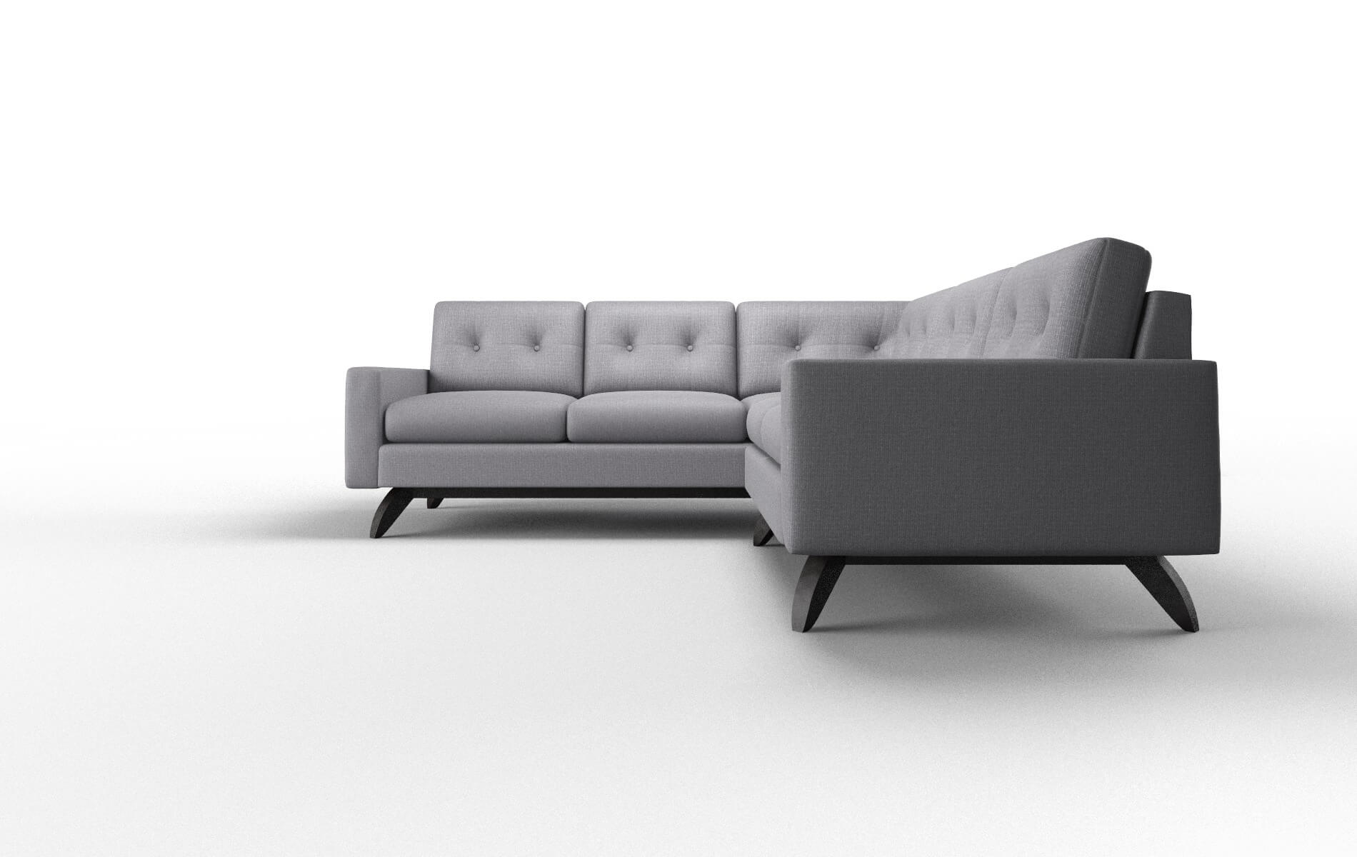 Milan Insight Denim Sectional espresso legs 5