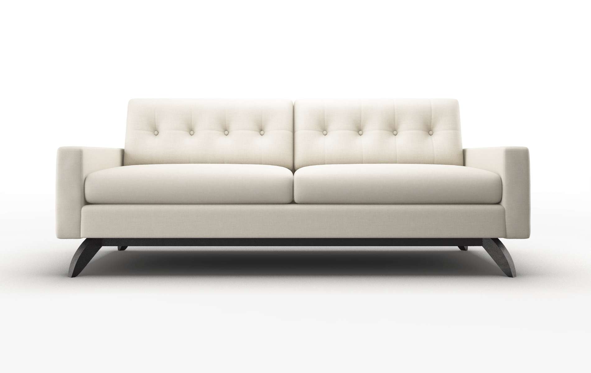 Milan Keylargo Almond Sofa espresso legs 1