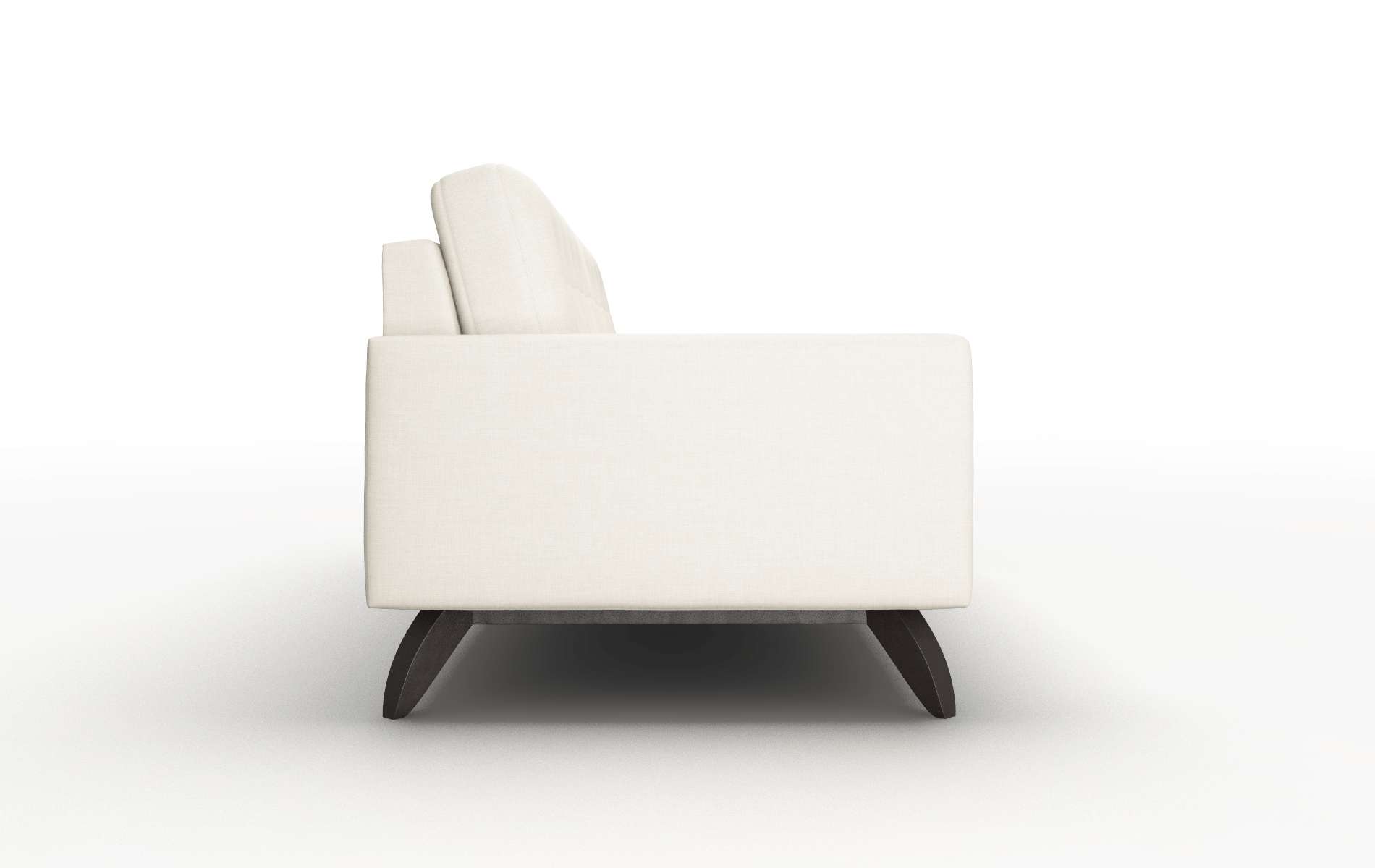 Milan Keylargo Almond Sofa espresso legs 3