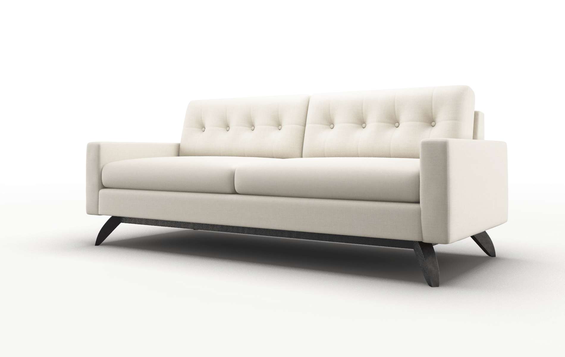 Milan Keylargo Almond Sofa espresso legs 4