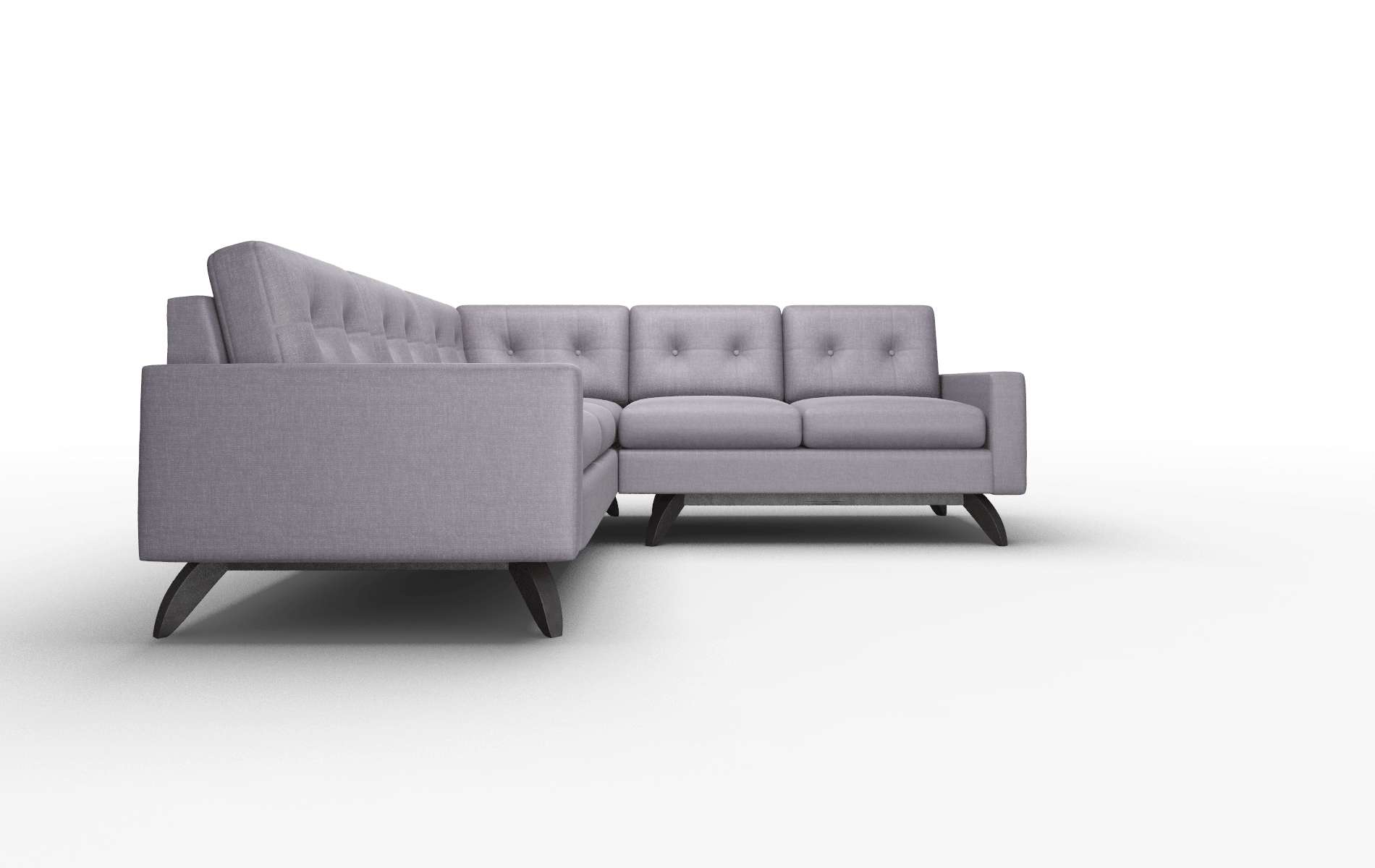 Milan Keylargo Grape Sectional espresso legs 2