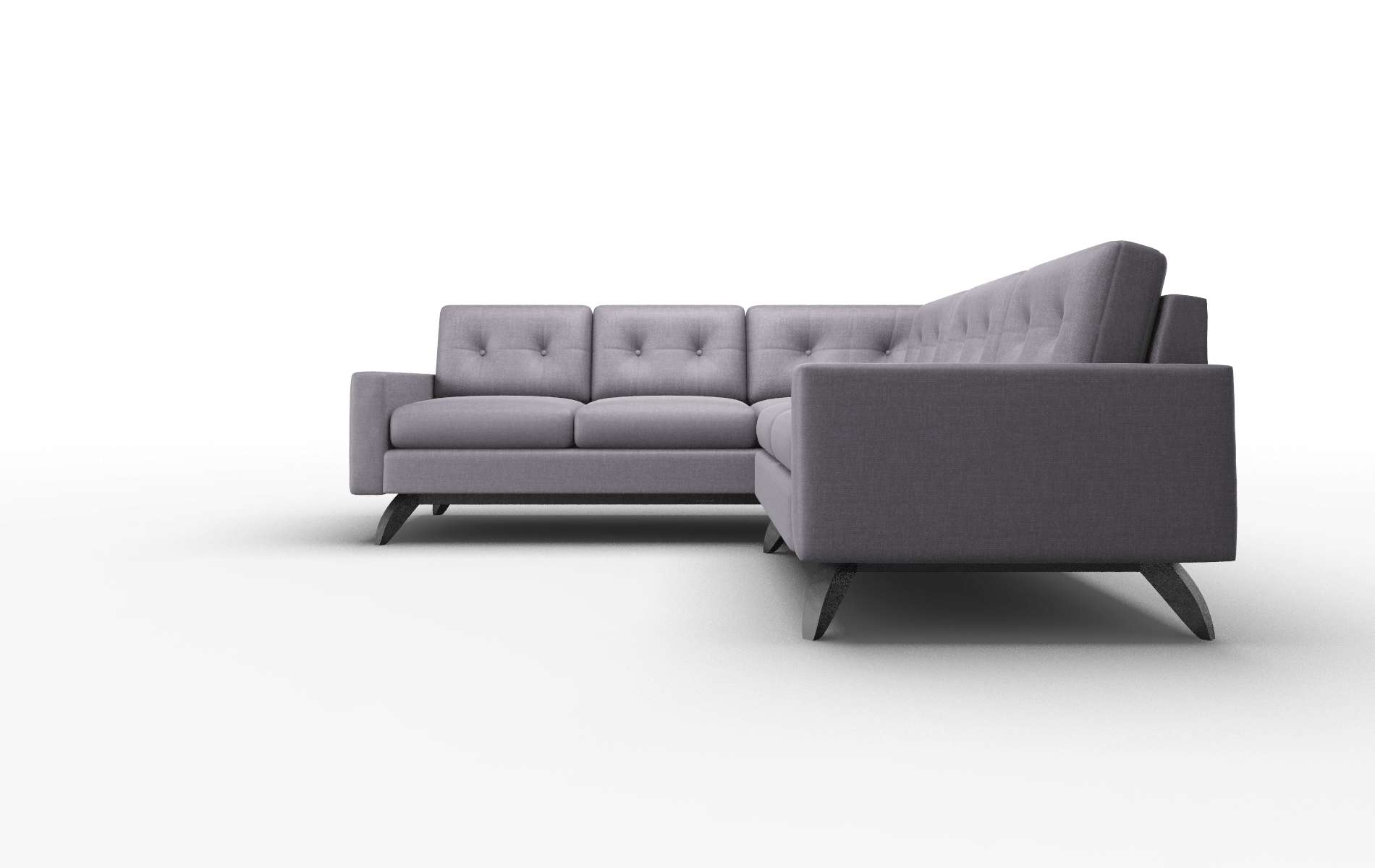 Milan Keylargo Grape Sectional espresso legs 5