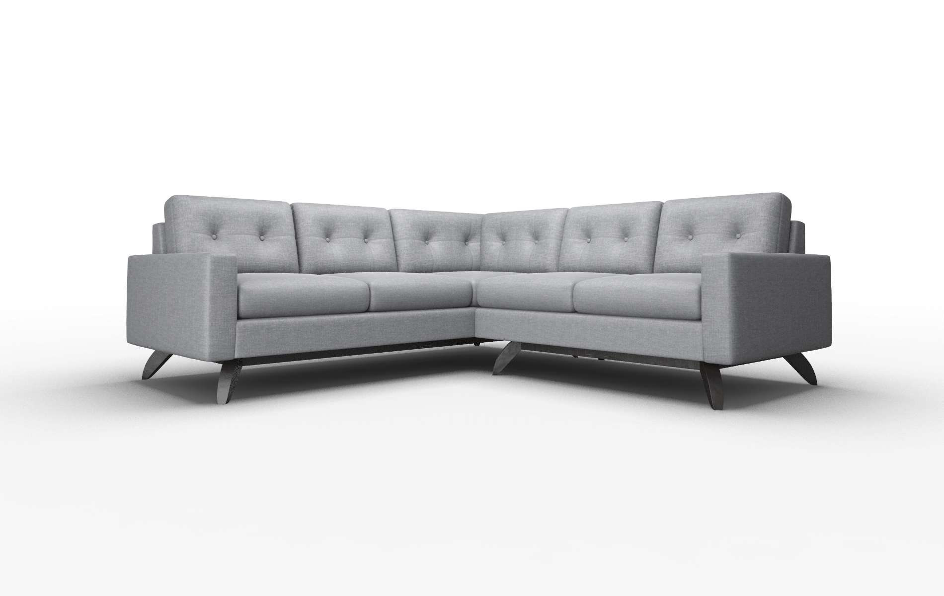 Milan Keylargo graphite Sectional Espresso Legs  1