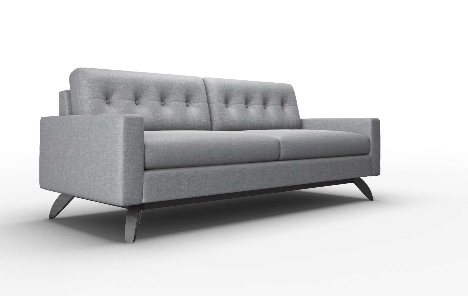 Milan Keylargo Graphite Sofa espresso legs 2