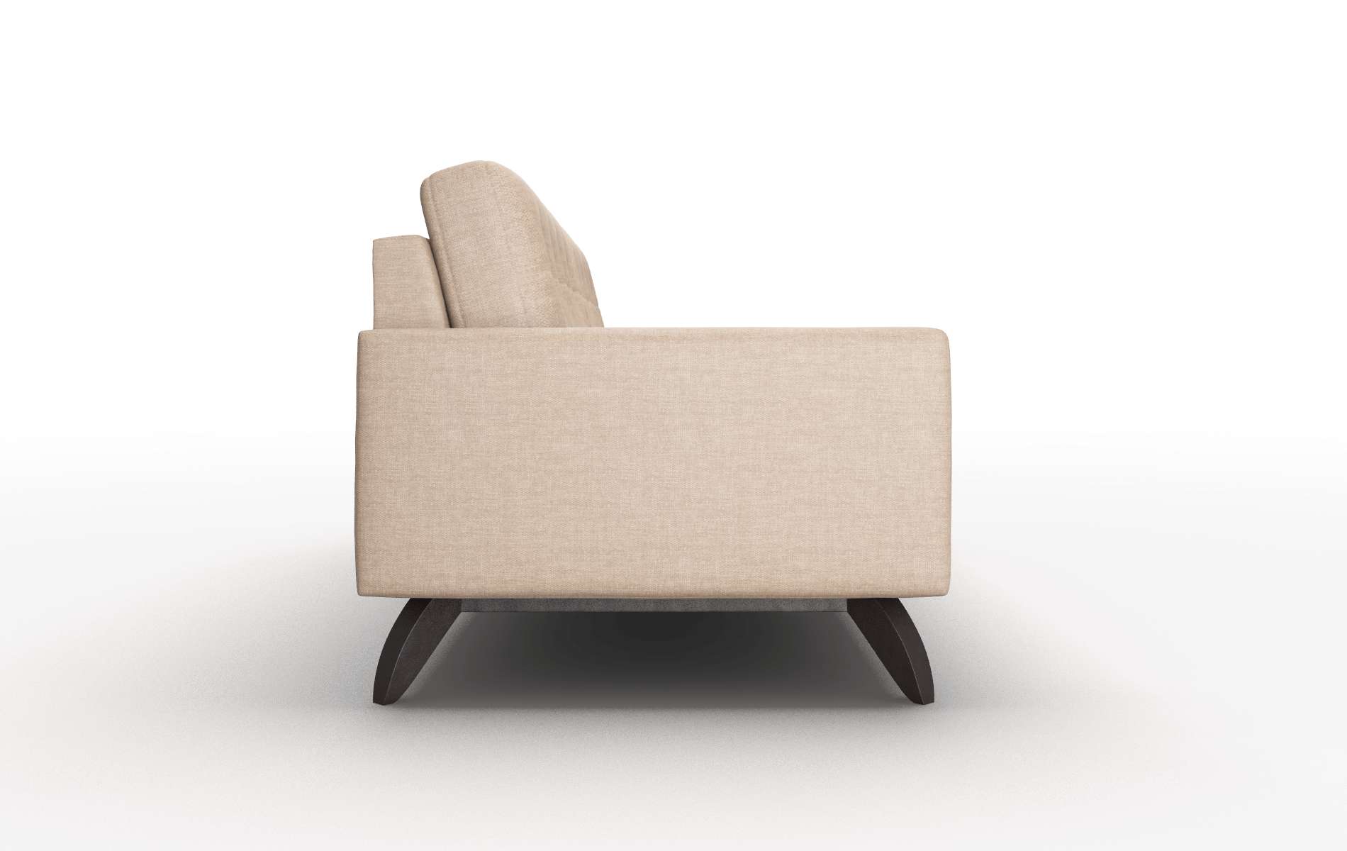 Milan Keylargo Mink Sofa espresso legs 3