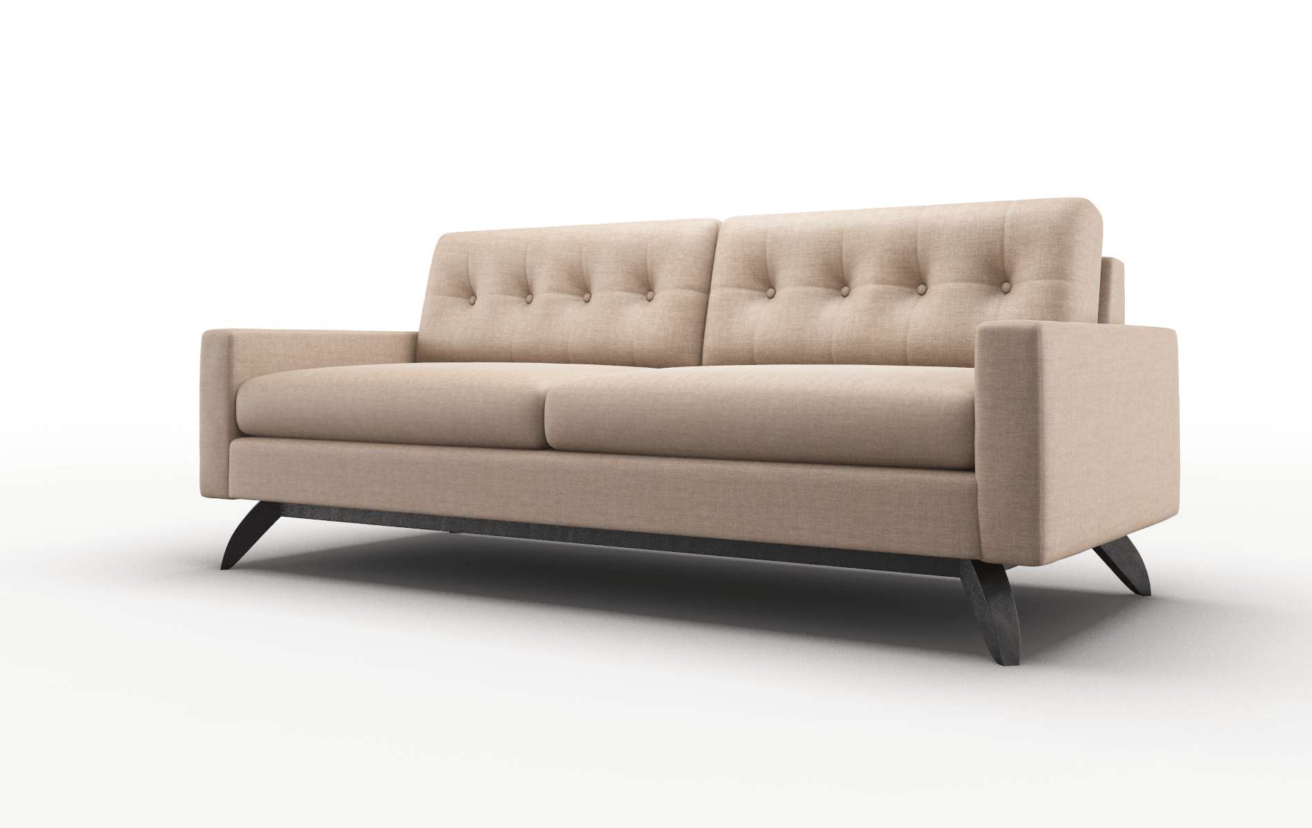 Milan Keylargo Mink Sofa espresso legs 4