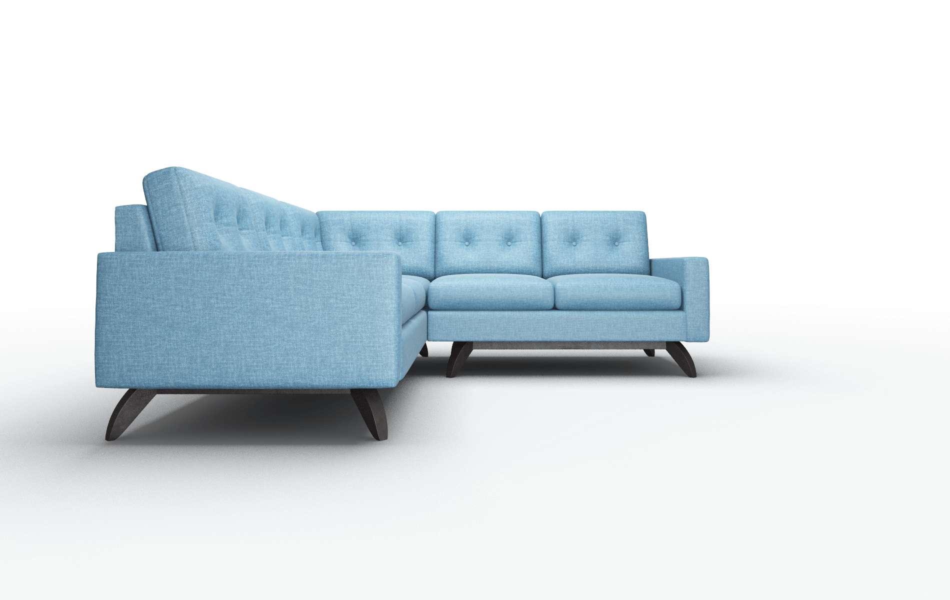 Milan Keylargo Ocean Sectional espresso legs 2