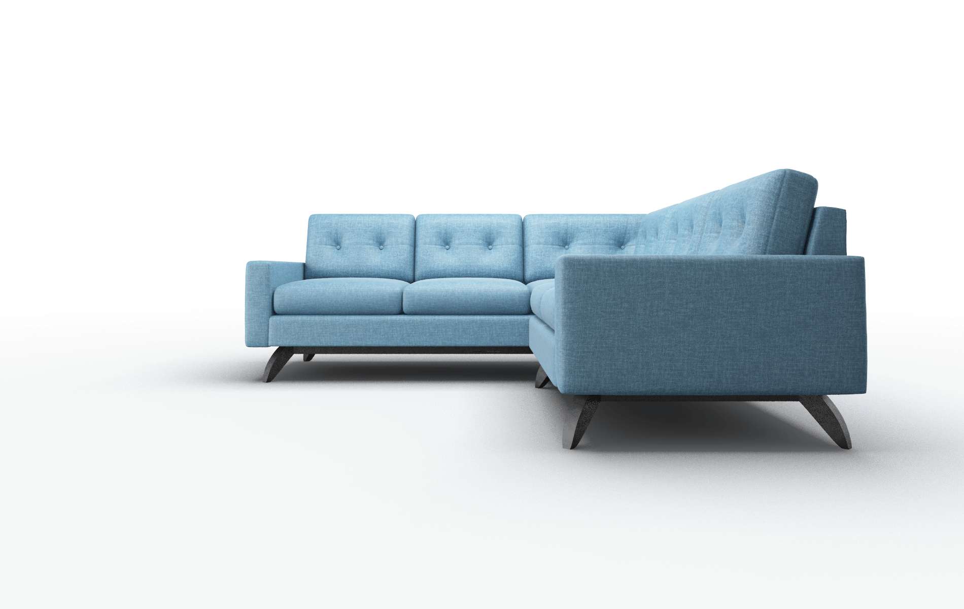 Milan Keylargo Ocean Sectional espresso legs 5