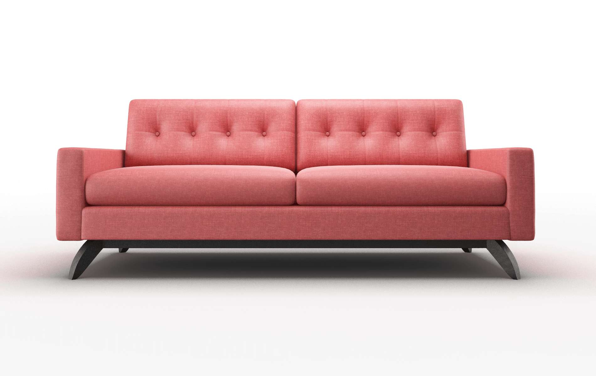 Milan Keylargo Ruby Sofa espresso legs 1
