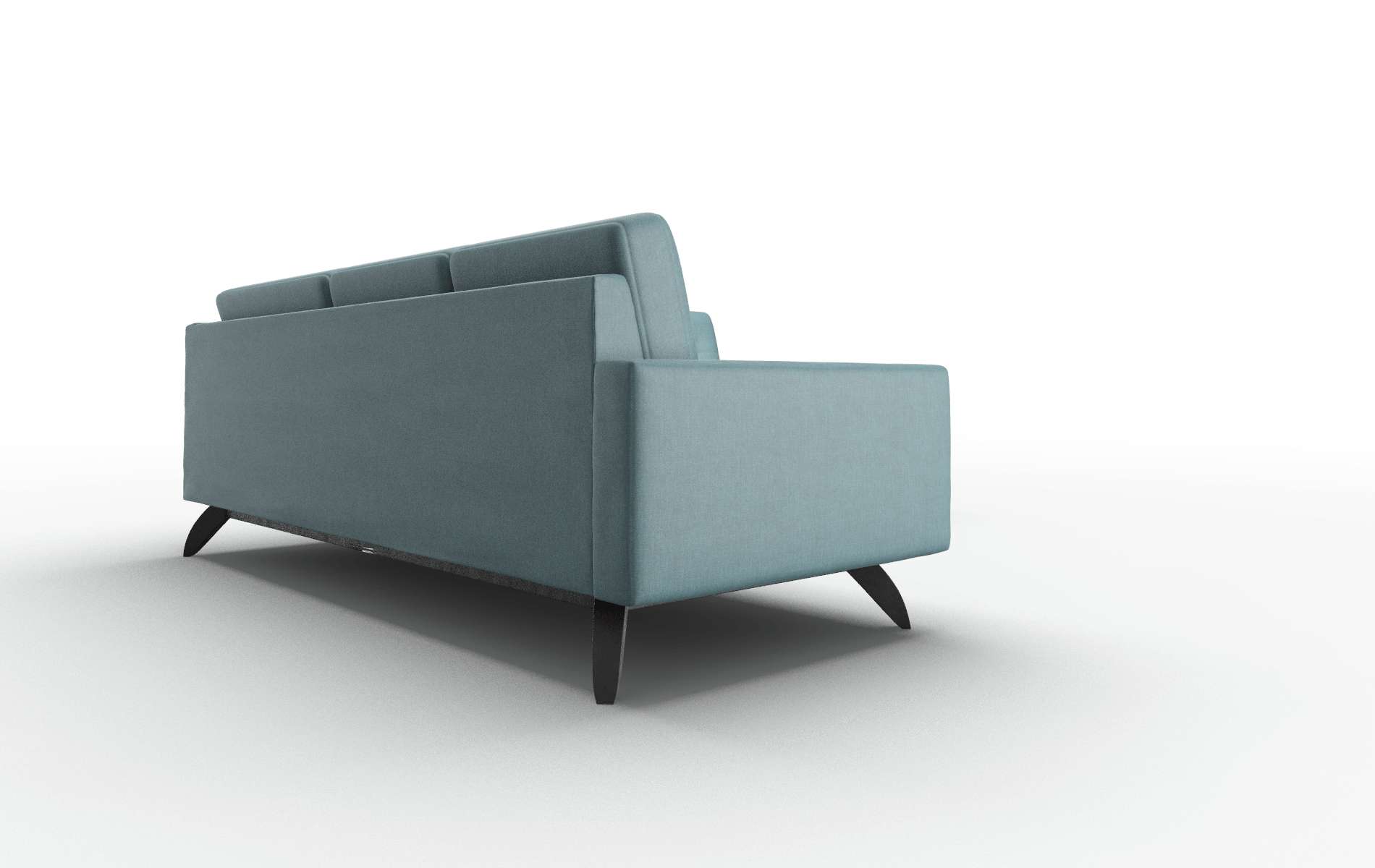 Milan Keylargo Zenithteal Sectional espresso legs 3