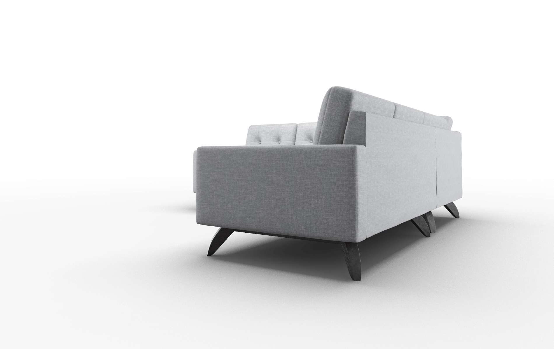 Milan Lana Ash Sectional espresso legs 4