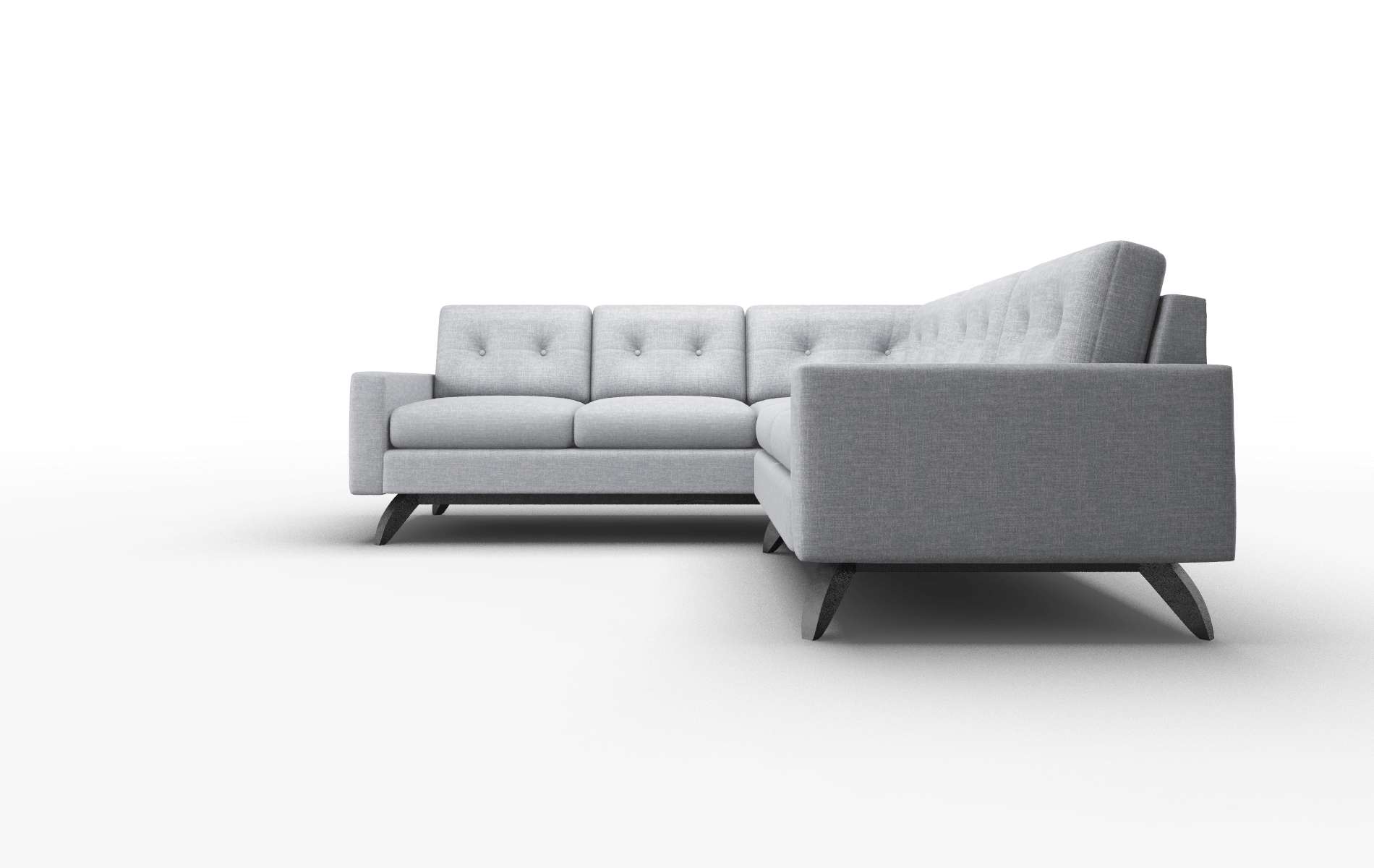 Milan Lana Ash Sectional espresso legs 5