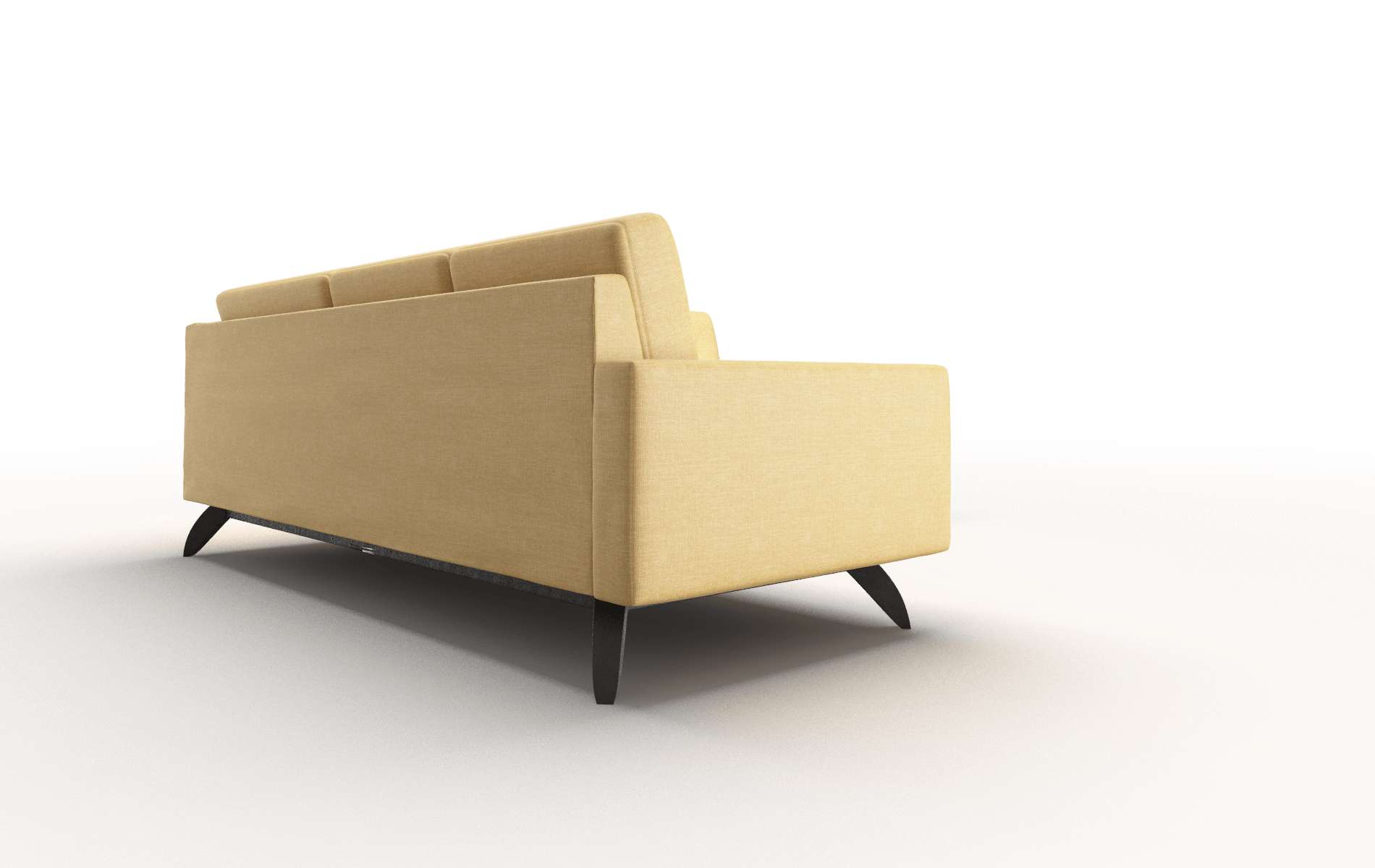 Milan Leslie Saffron Sectional espresso legs 3