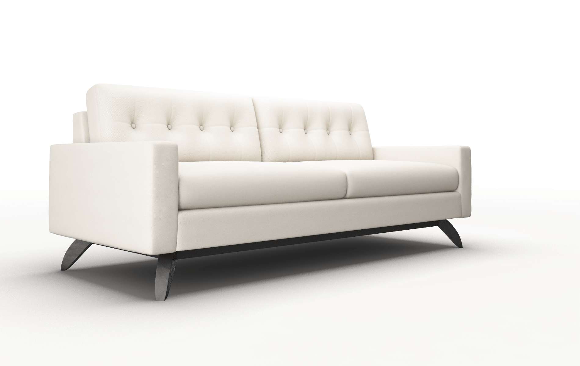 Milan Malibu Linen Sofa espresso legs 2