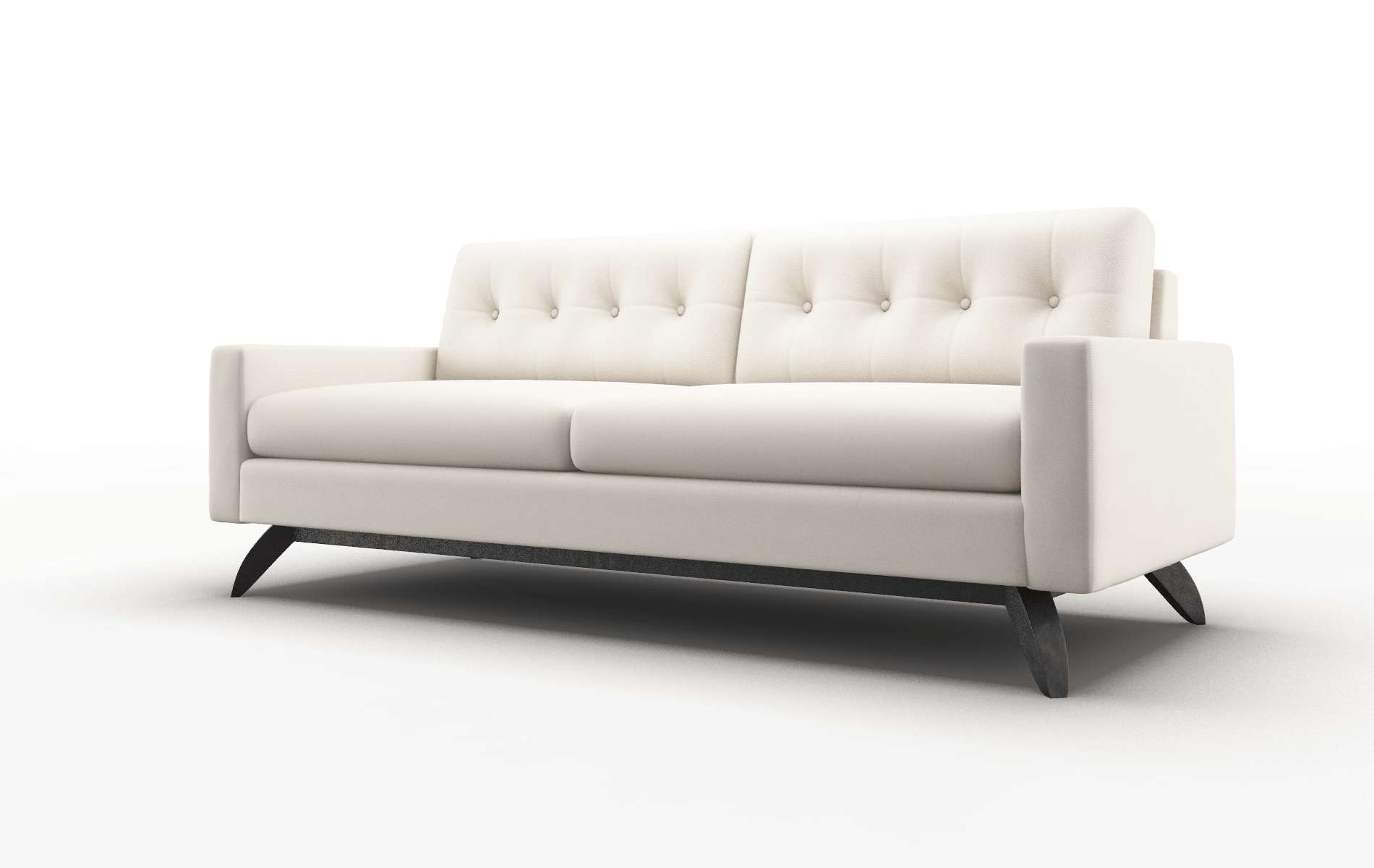 Milan Malibu Linen Sofa espresso legs 4