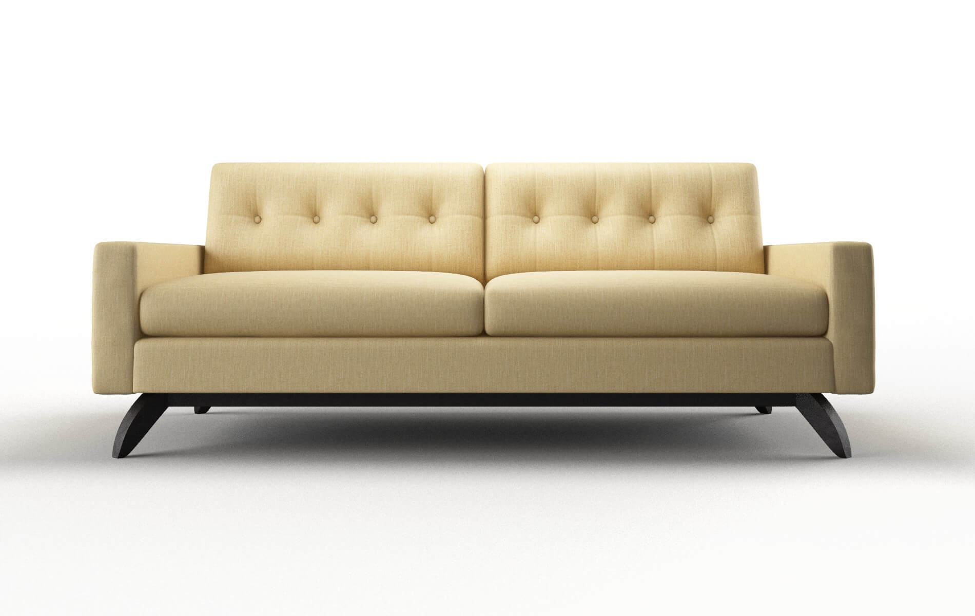 Milan Malibu maize Sofa Espresso Legs  1
