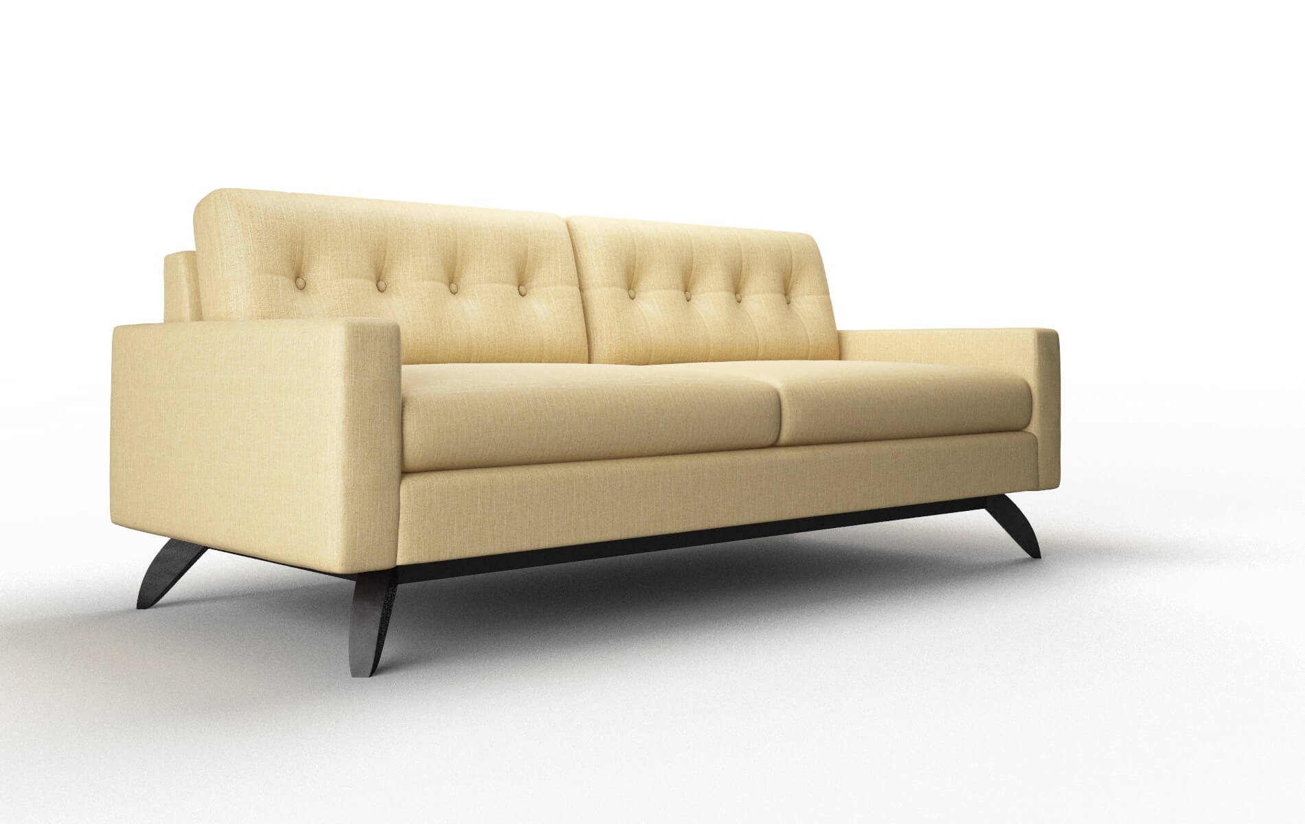 Milan Malibu Maize Sofa espresso legs 2