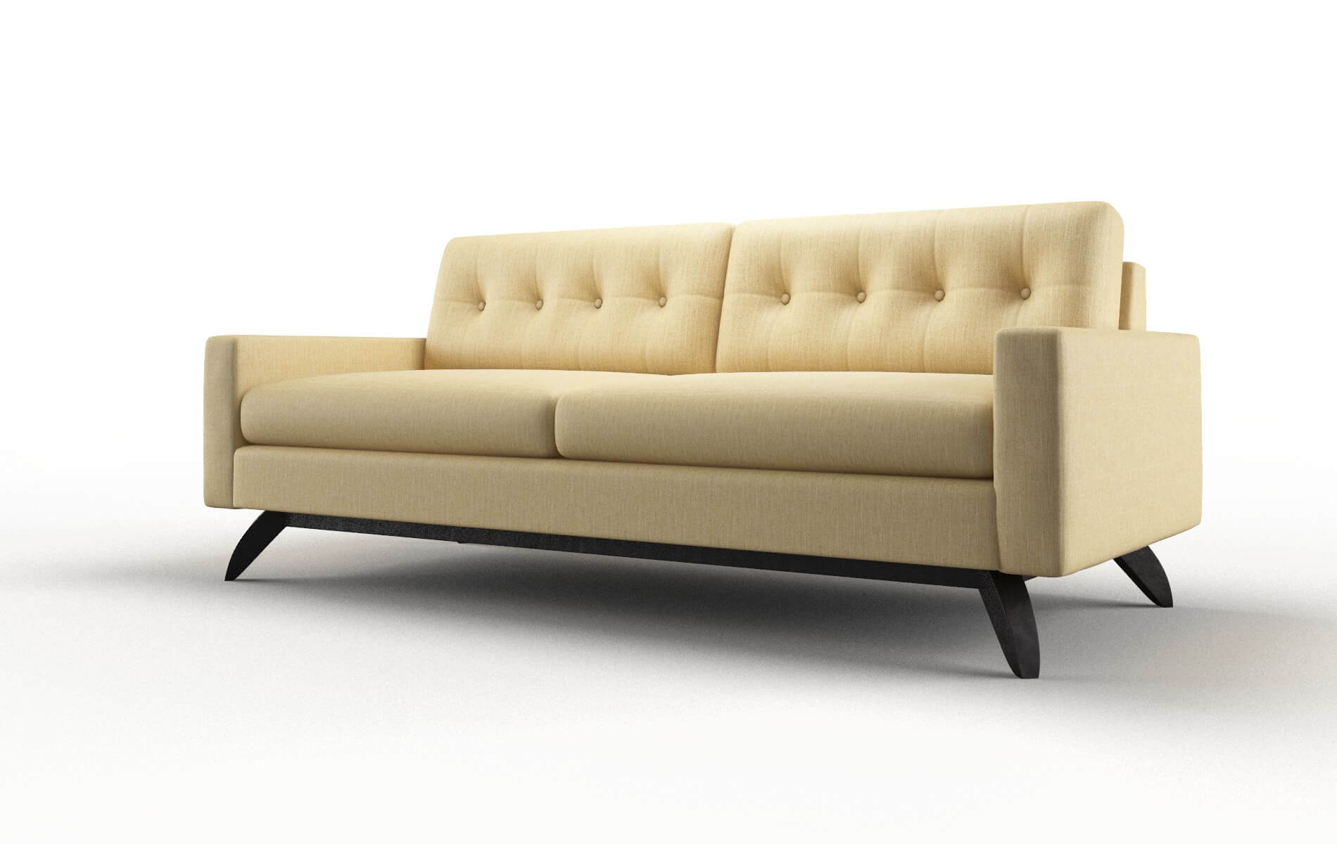 Milan Malibu Maize Sofa espresso legs 4
