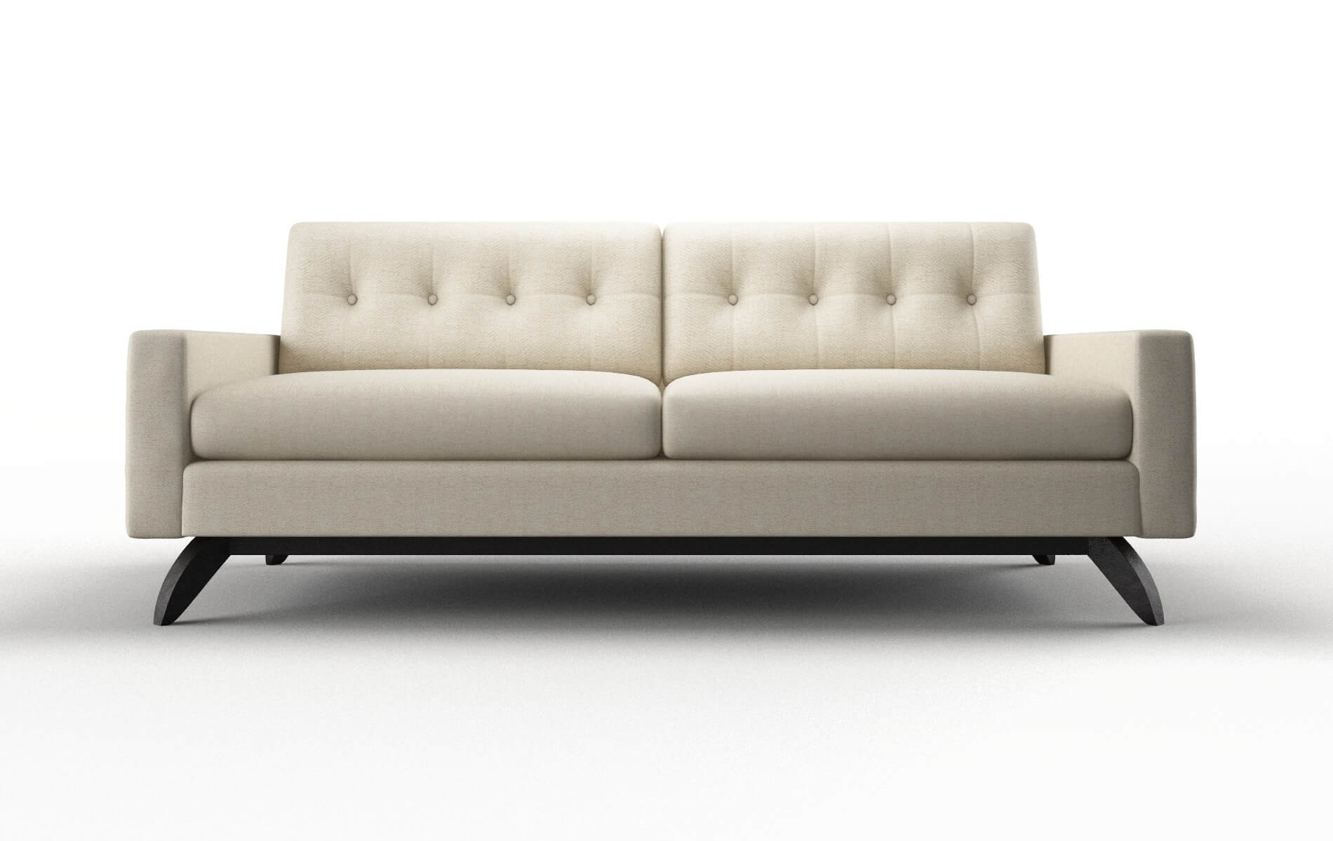 Milan Malibu Sand Sofa espresso legs 1