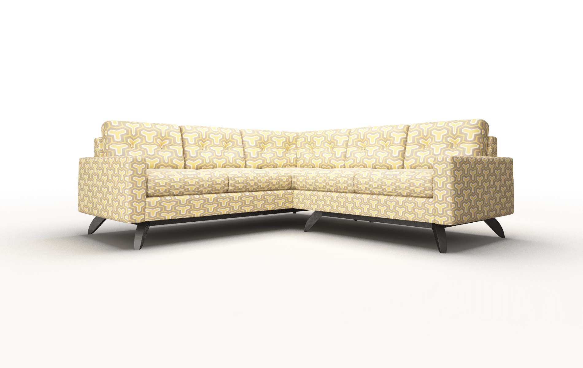 Milan Merci dijon Sectional Espresso Legs  1