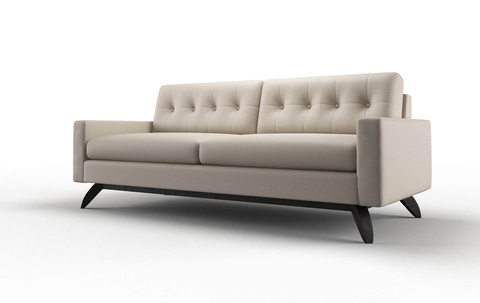 Milan Naples Almond Sofa espresso legs 4