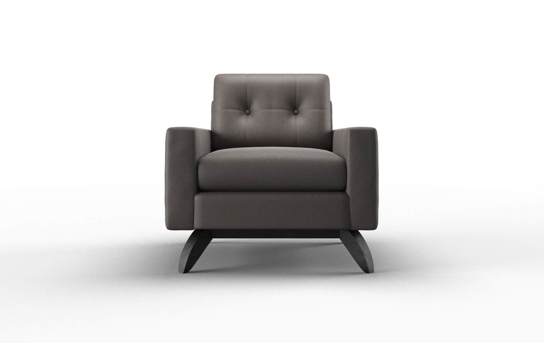 Milan Naples graphite Chair Espresso Legs  1