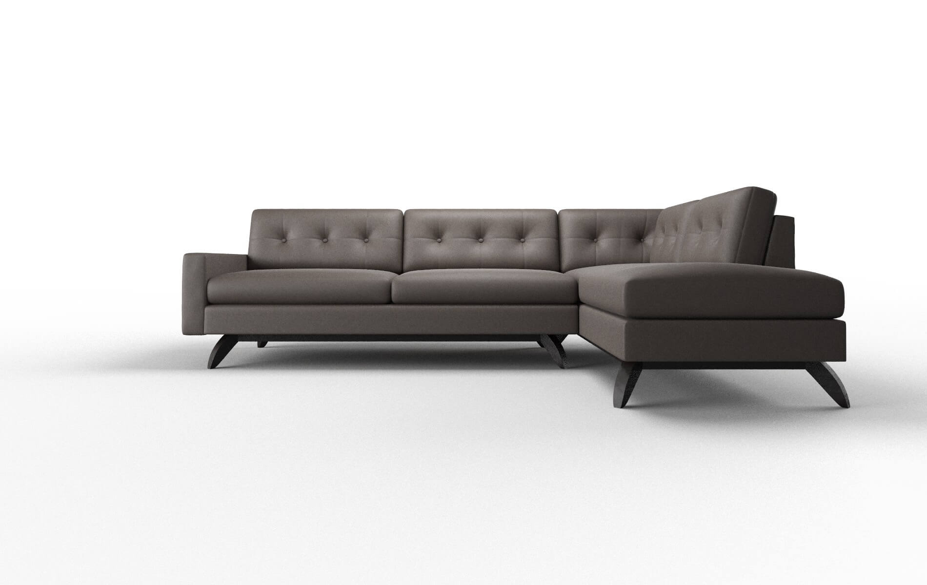Milan Naples graphite Panel Espresso Legs  1