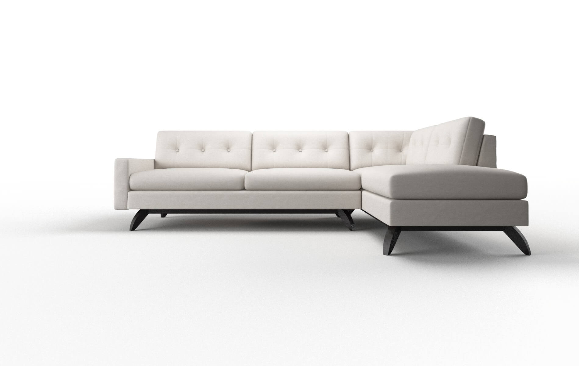 Milan Noble grey Panel Espresso Legs  1