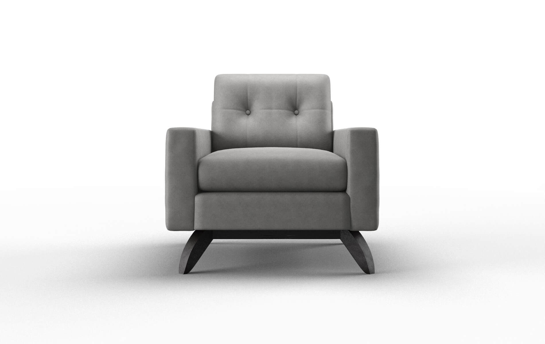 Milan Noble smoke Chair Espresso Legs  1