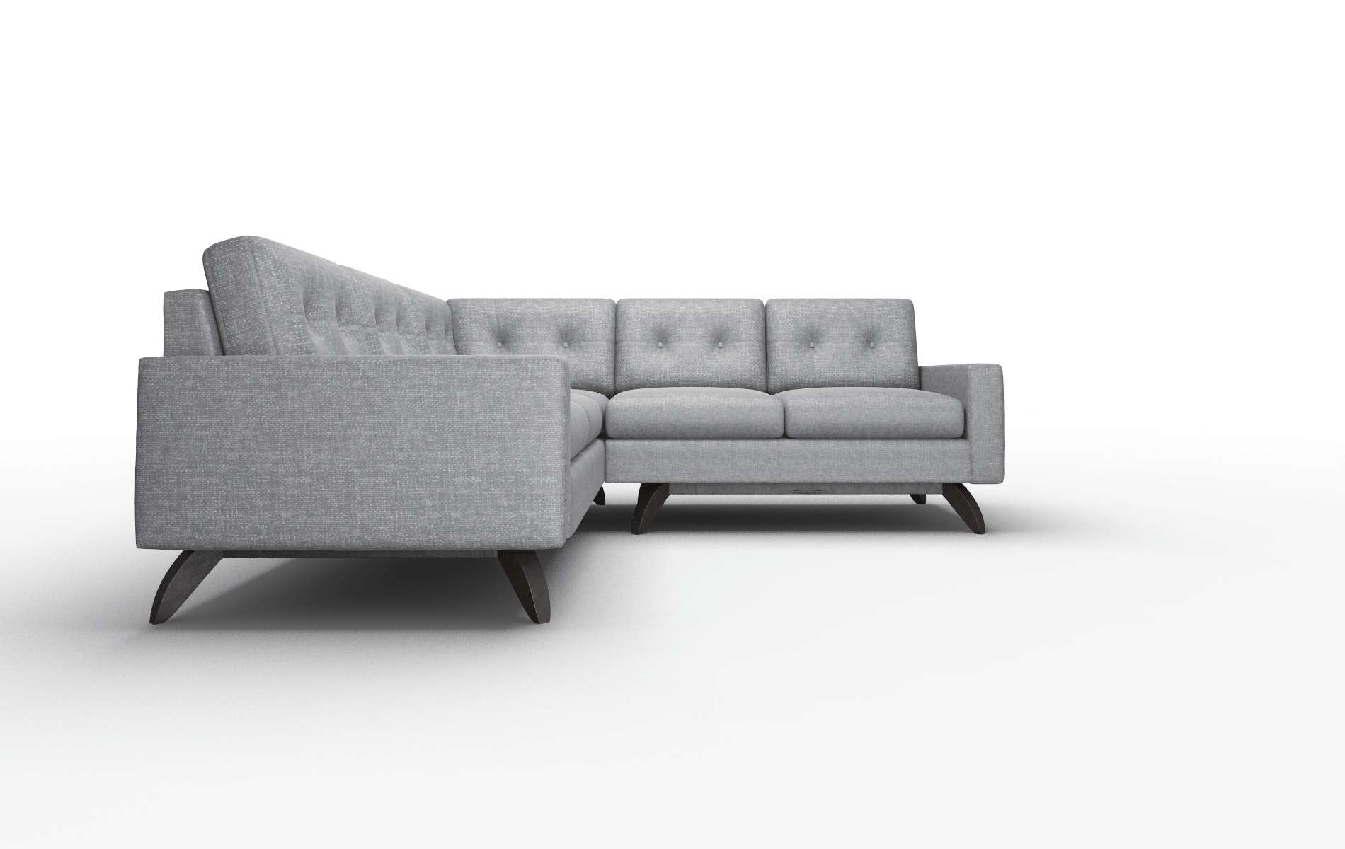 Milan Notion Graphite Sectional espresso legs 2