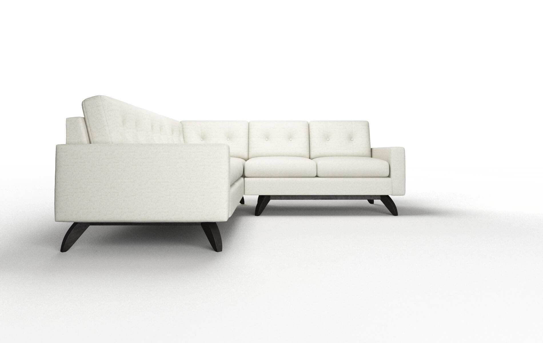 Milan Oceanside Birch Sectional espresso legs 2
