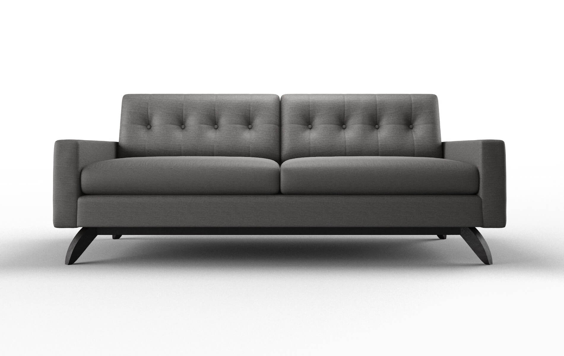 Milan Oscar Charcoal Sofa espresso legs 1