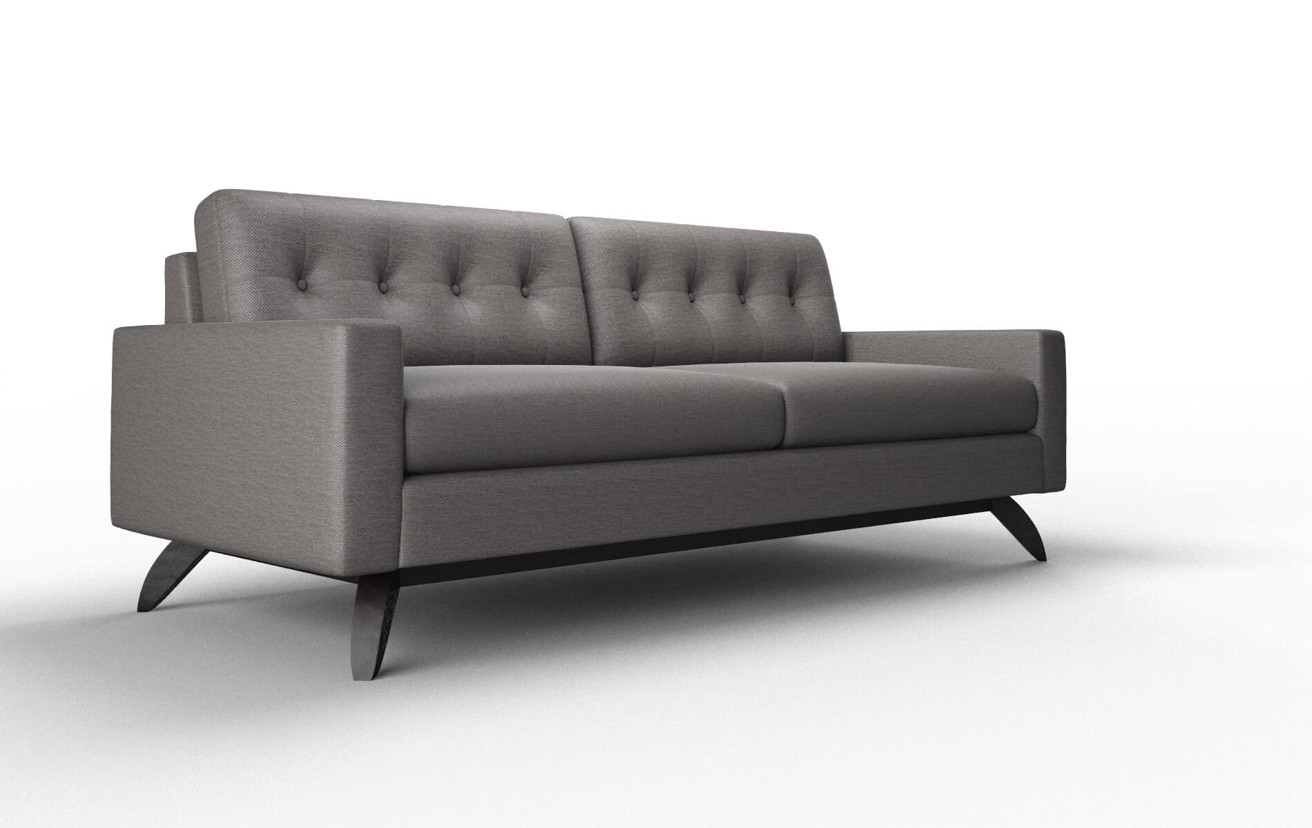 Milan Oscar Charcoal Sofa espresso legs 2