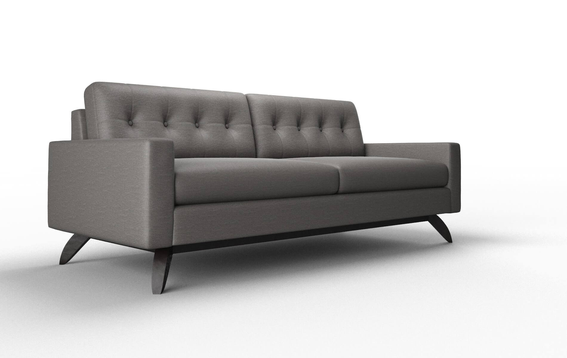 Milan Oscar Grey Sofa espresso legs 2
