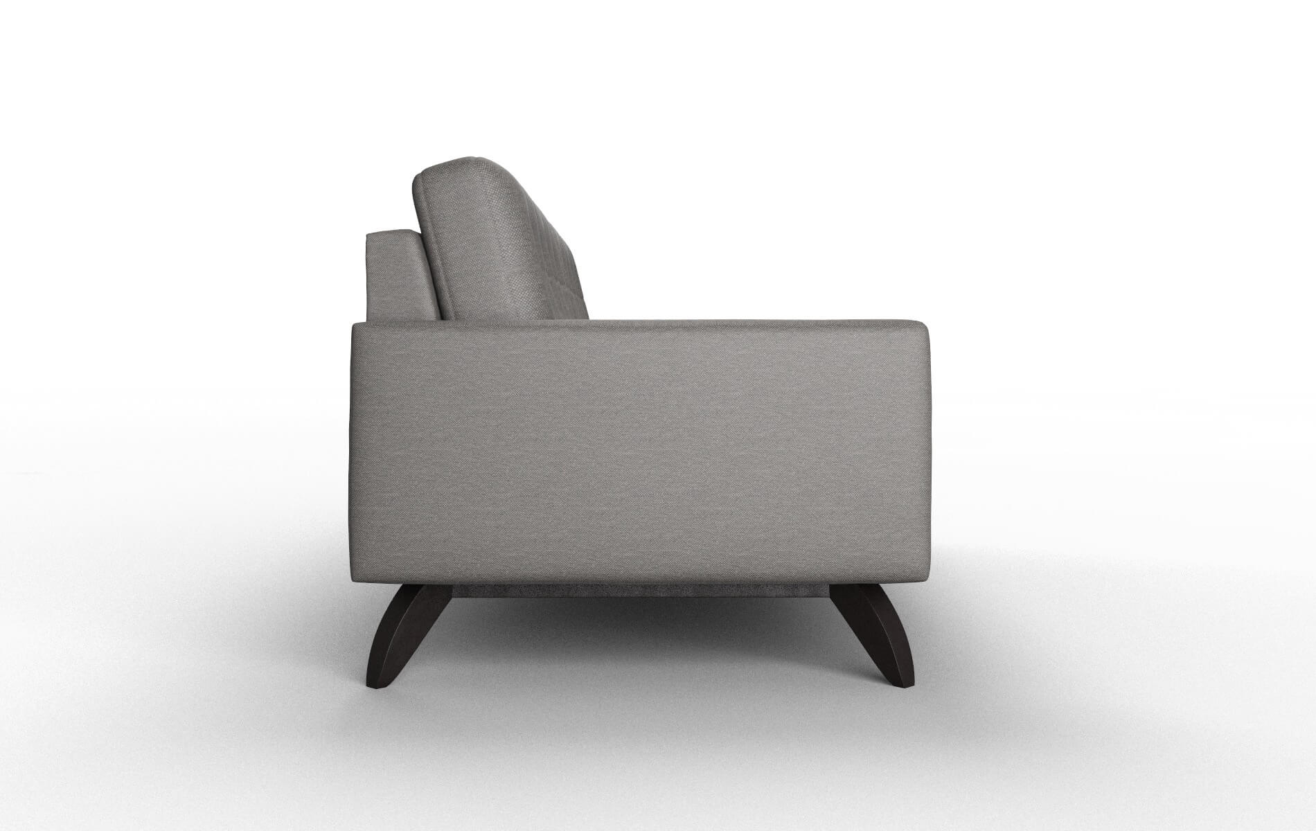 Milan Oscar Grey Sofa espresso legs 3