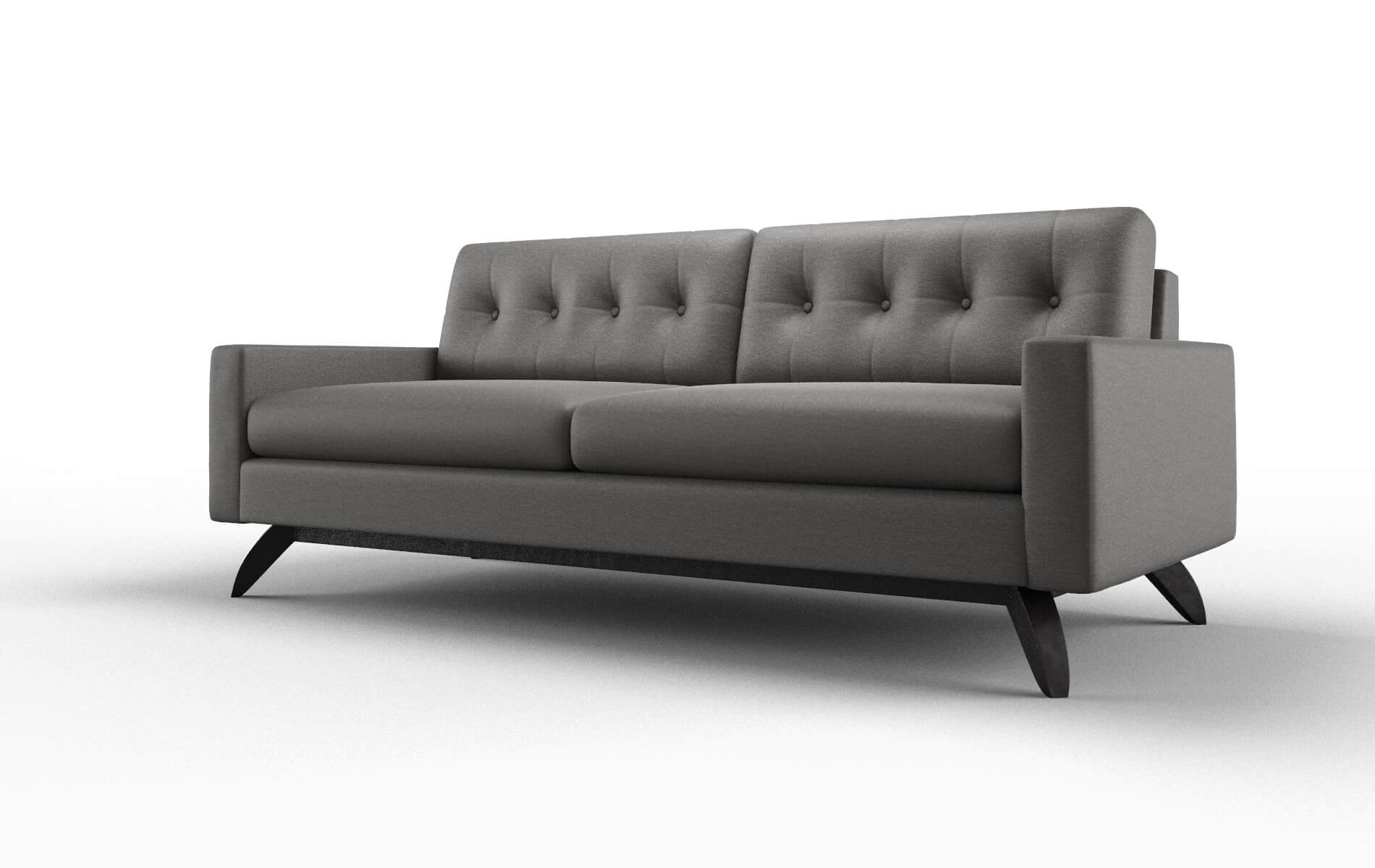 Milan Oscar Grey Sofa espresso legs 4
