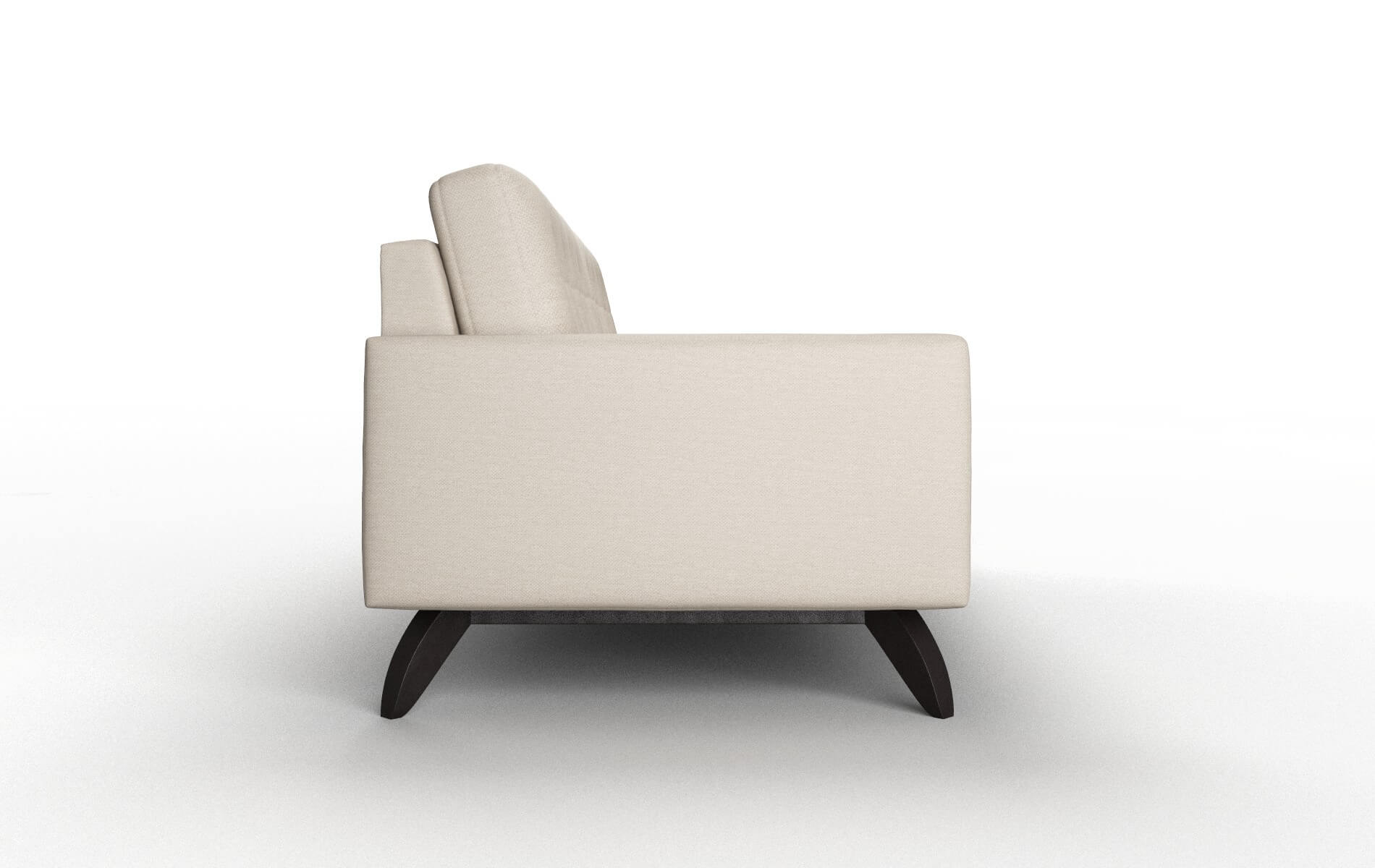 Milan Oscar Linen Sofa espresso legs 3