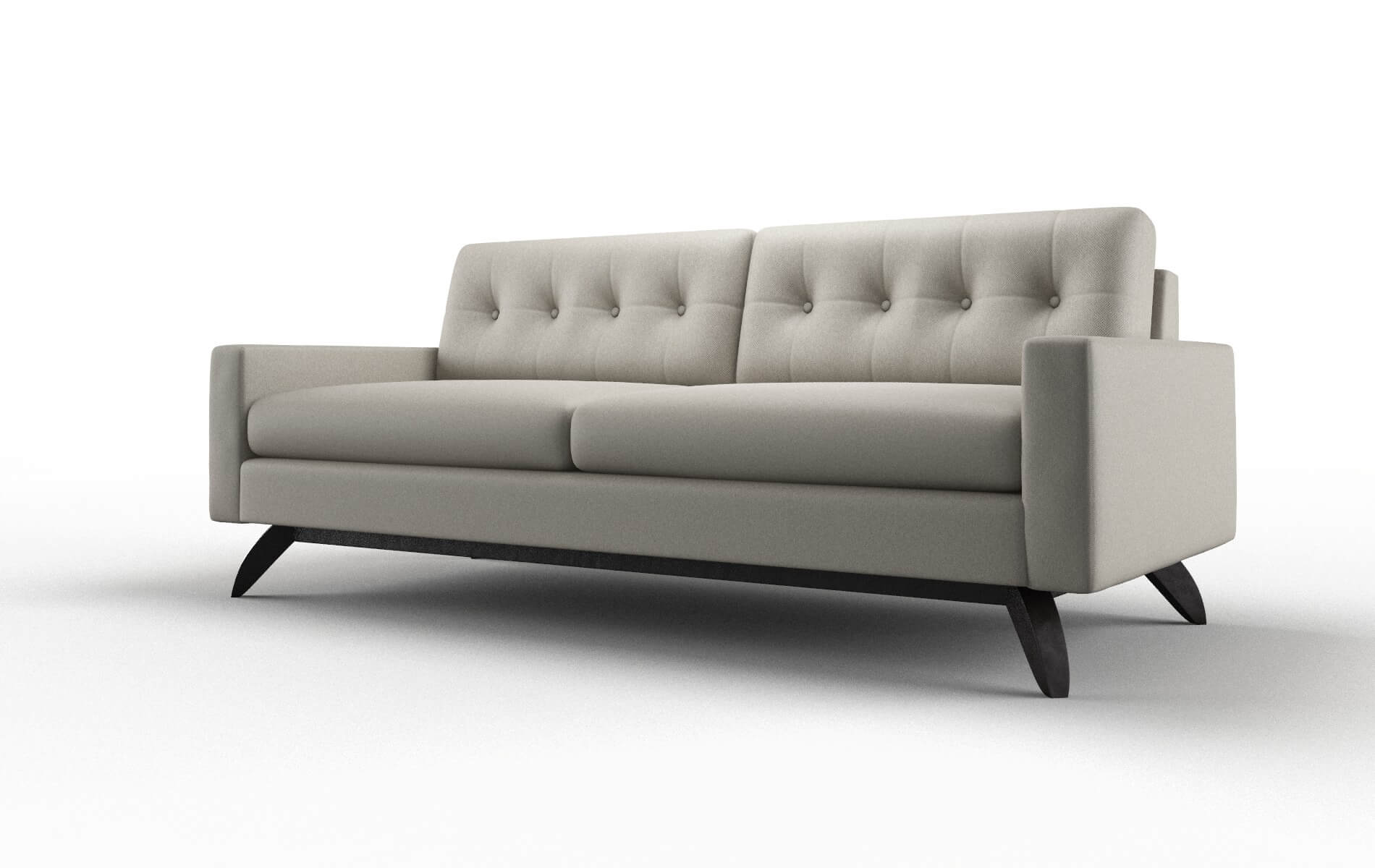 Milan Oscar Silver Sofa espresso legs 4