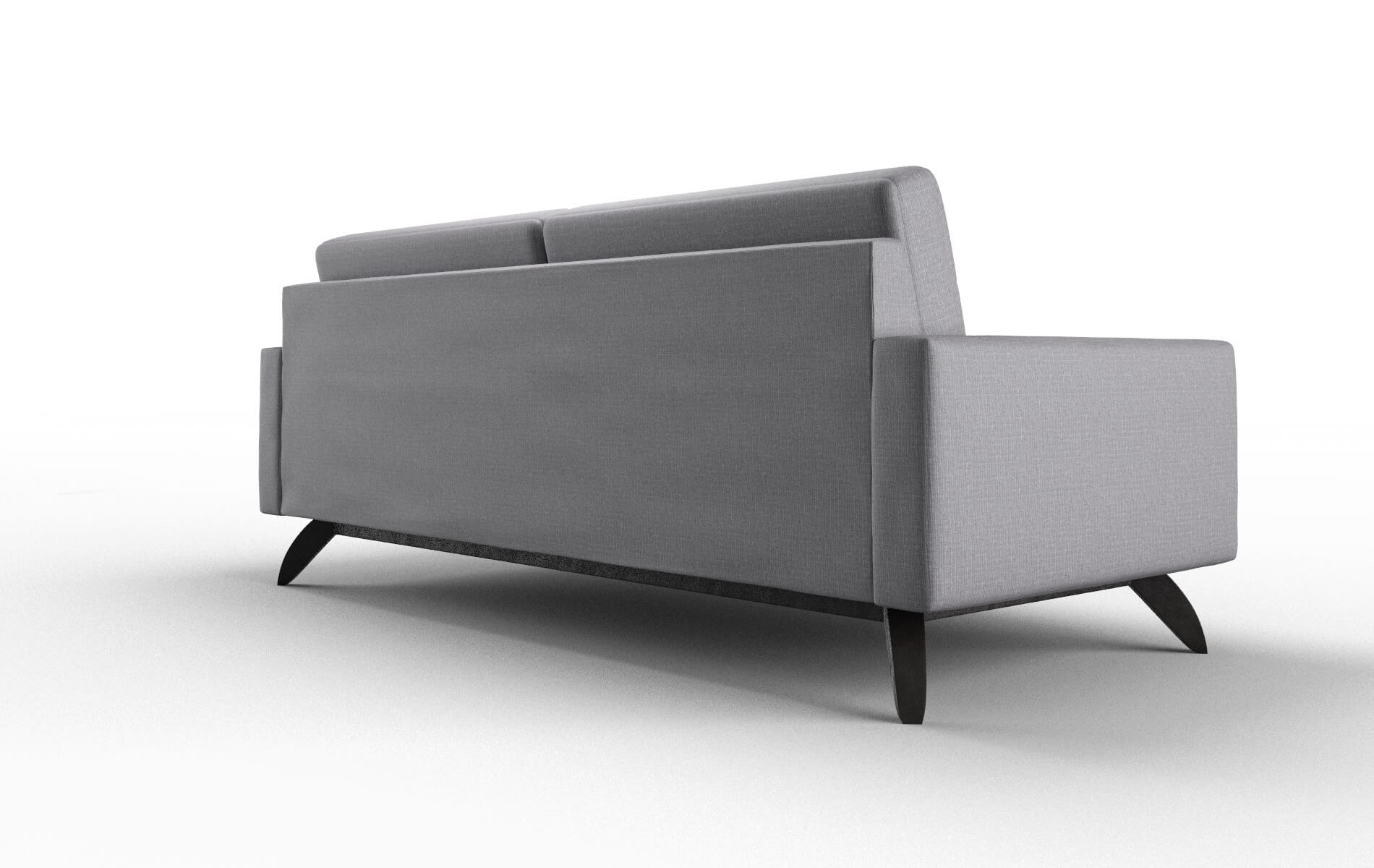Milan Parker Ash Sofa espresso legs 5
