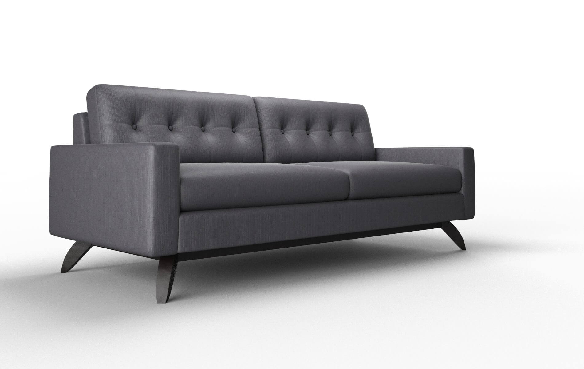 Milan Parker Charcoal Sofa espresso legs 2