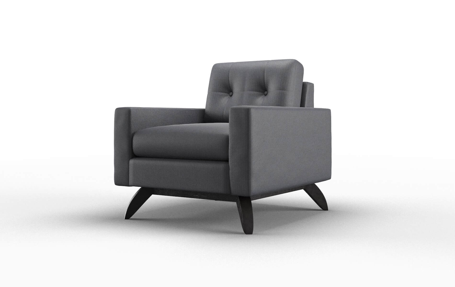 Milan Parker Midnight Chair espresso legs 4