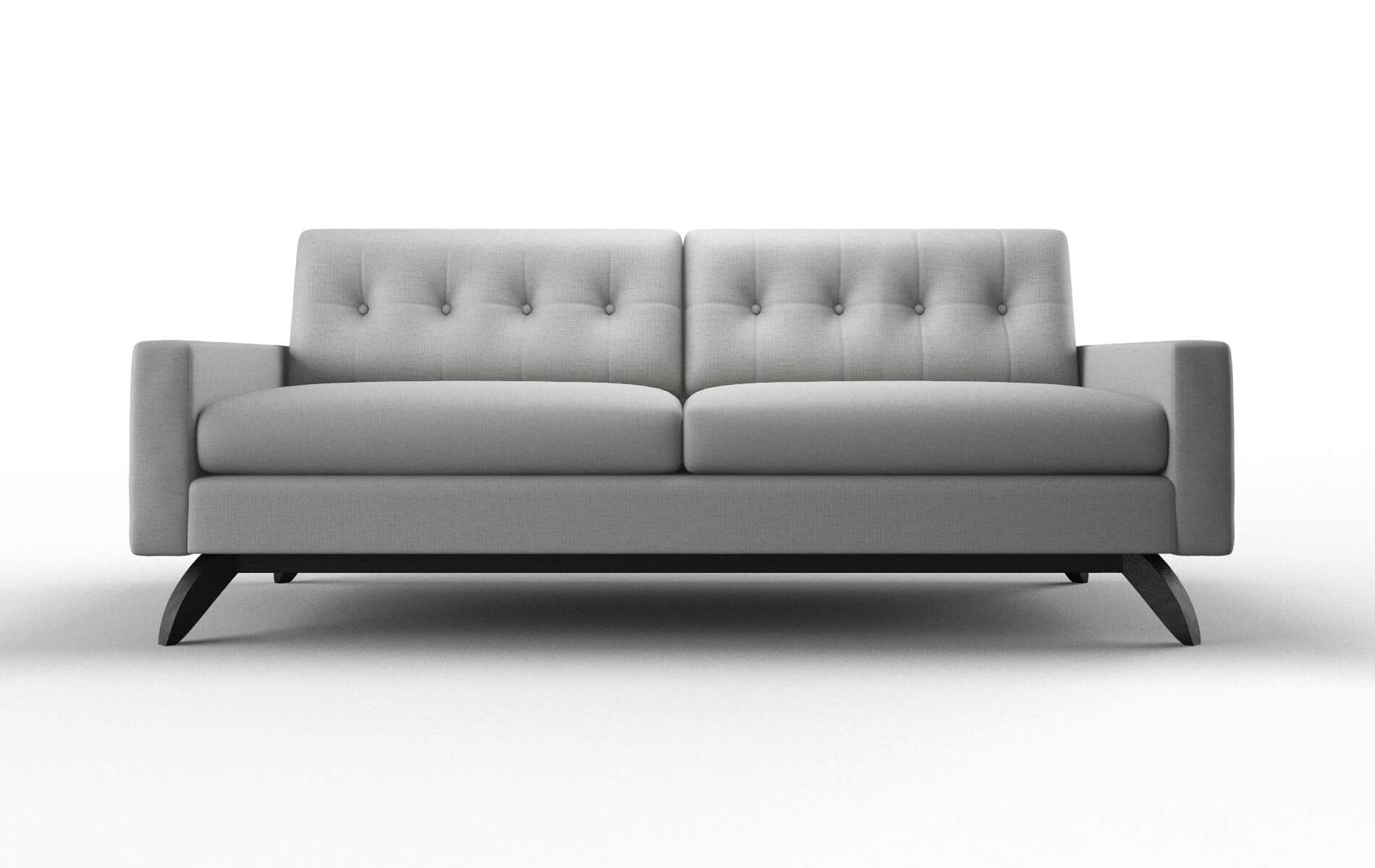 Milan Parker Silver Sofa espresso legs 1