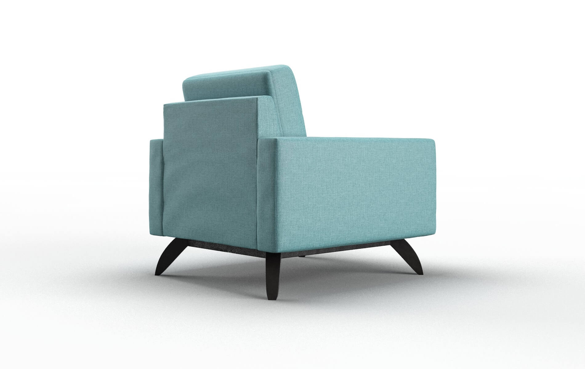 Milan Parker Turquoise Chair espresso legs 5