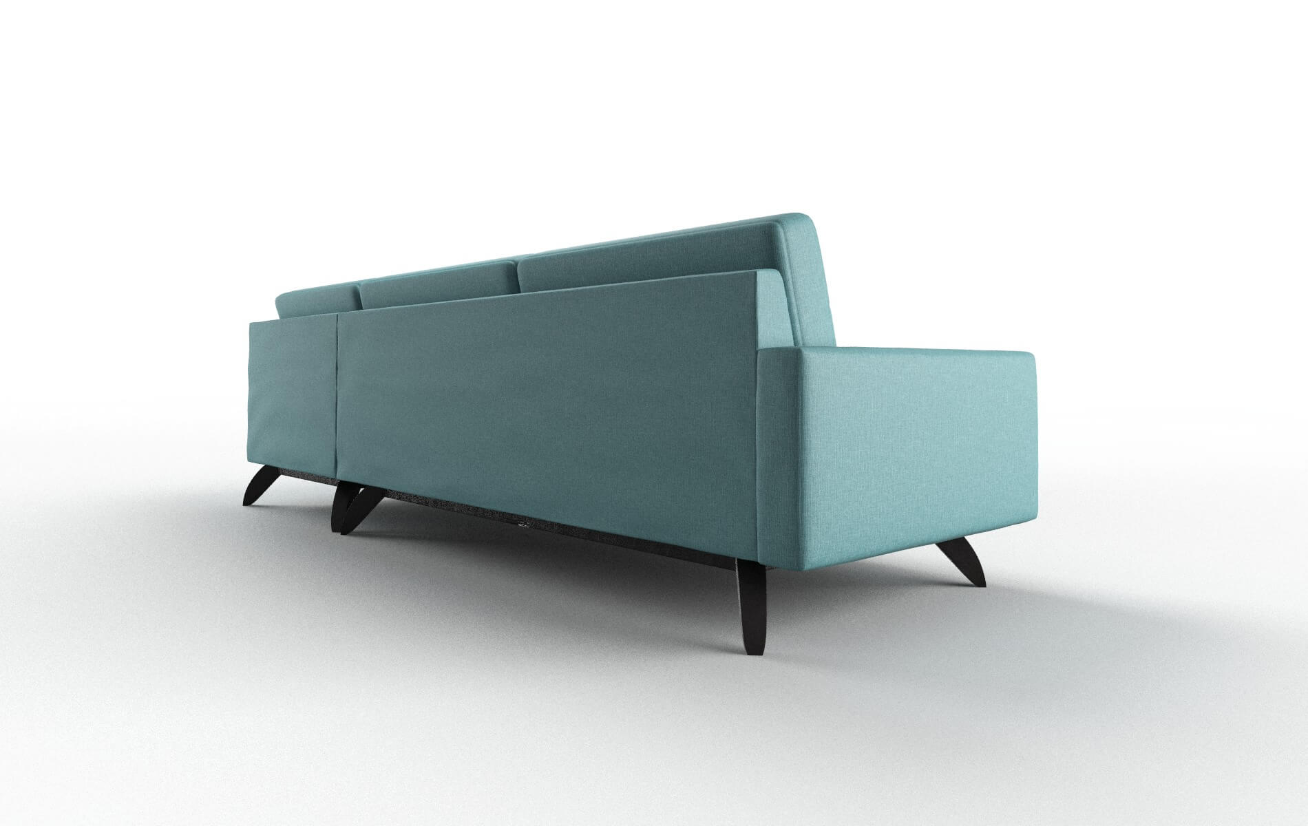 Milan Parker Turquoise Panel espresso legs 5