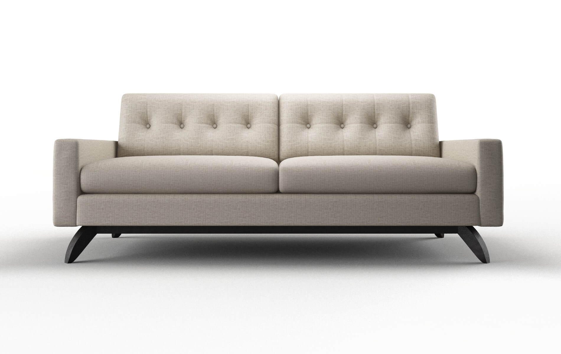 Milan Parker Wheat Sofa espresso legs 1